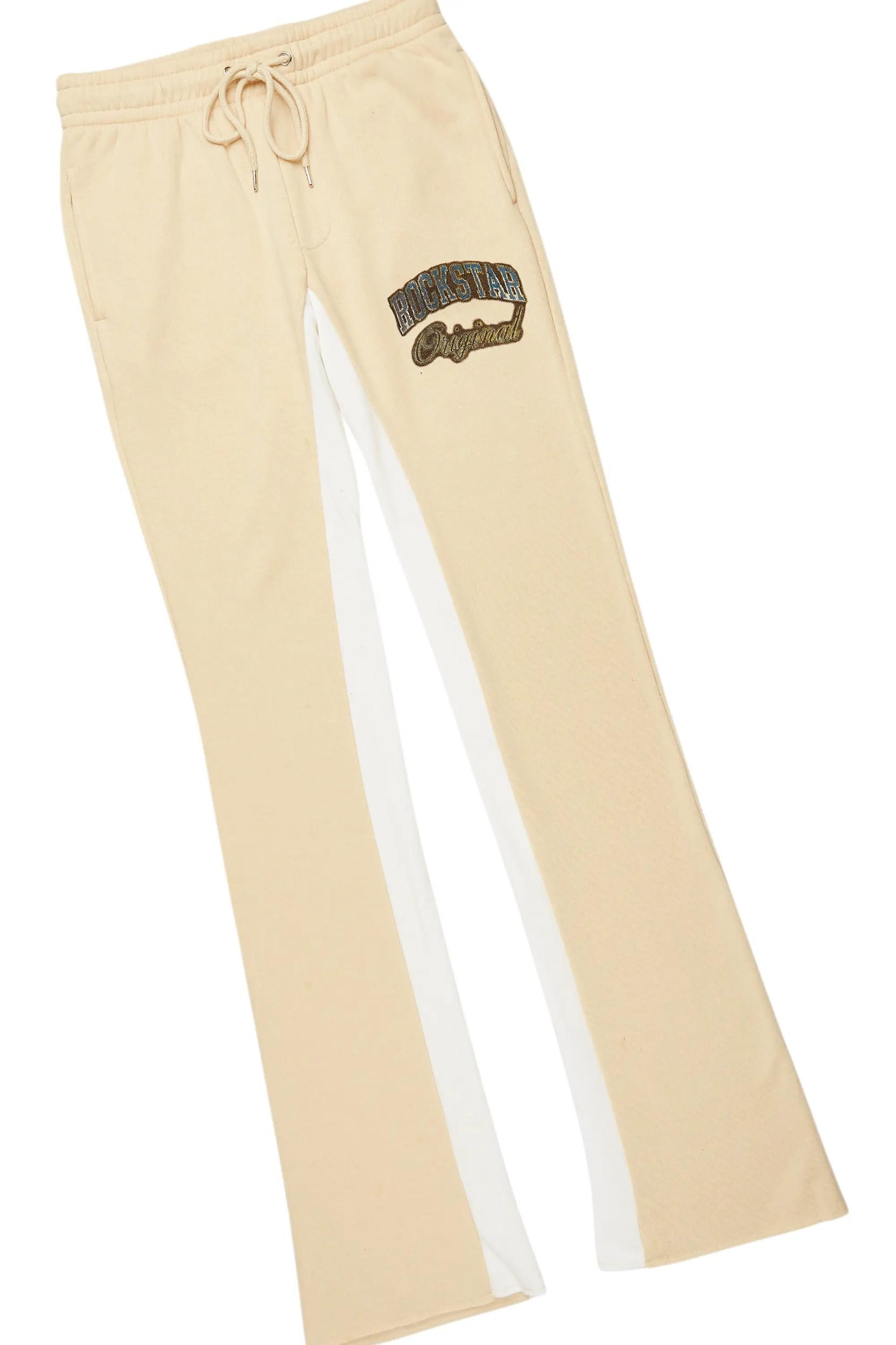 Waller Black/Beige T-Shirt/Baggy Pant Set Male Product Image