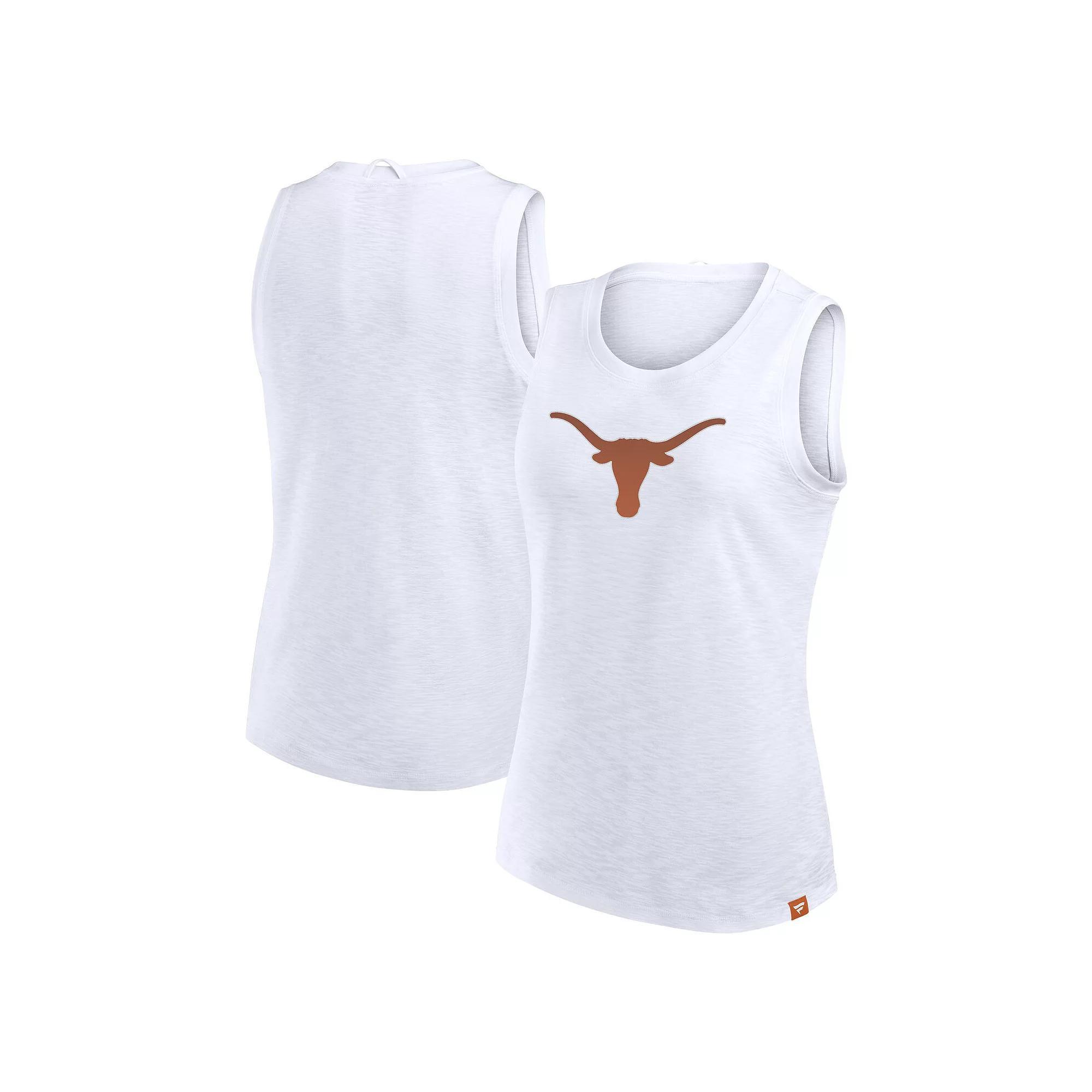 Women's Fanatics White Texas Longhorns Activate Slub Tank Top, Size: XL Product Image