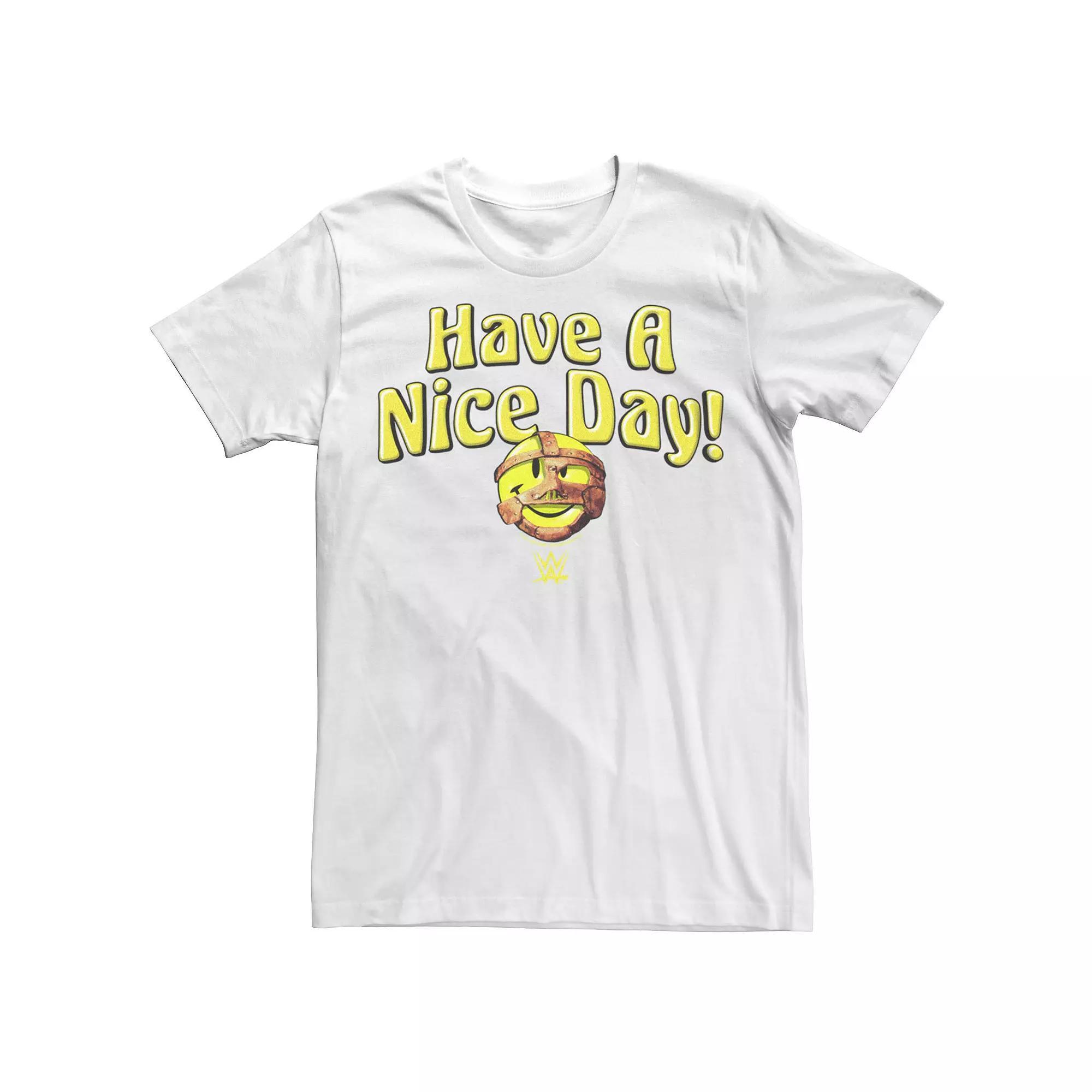 Men's WWE Mankind Have A Nice Day Logo Tee, Size: Small, White Product Image