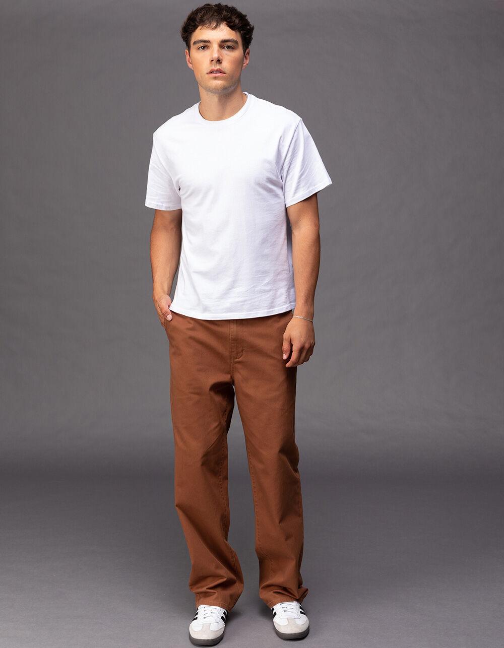 RSQ Mens Loose Chino Pants - TOFFEE Product Image
