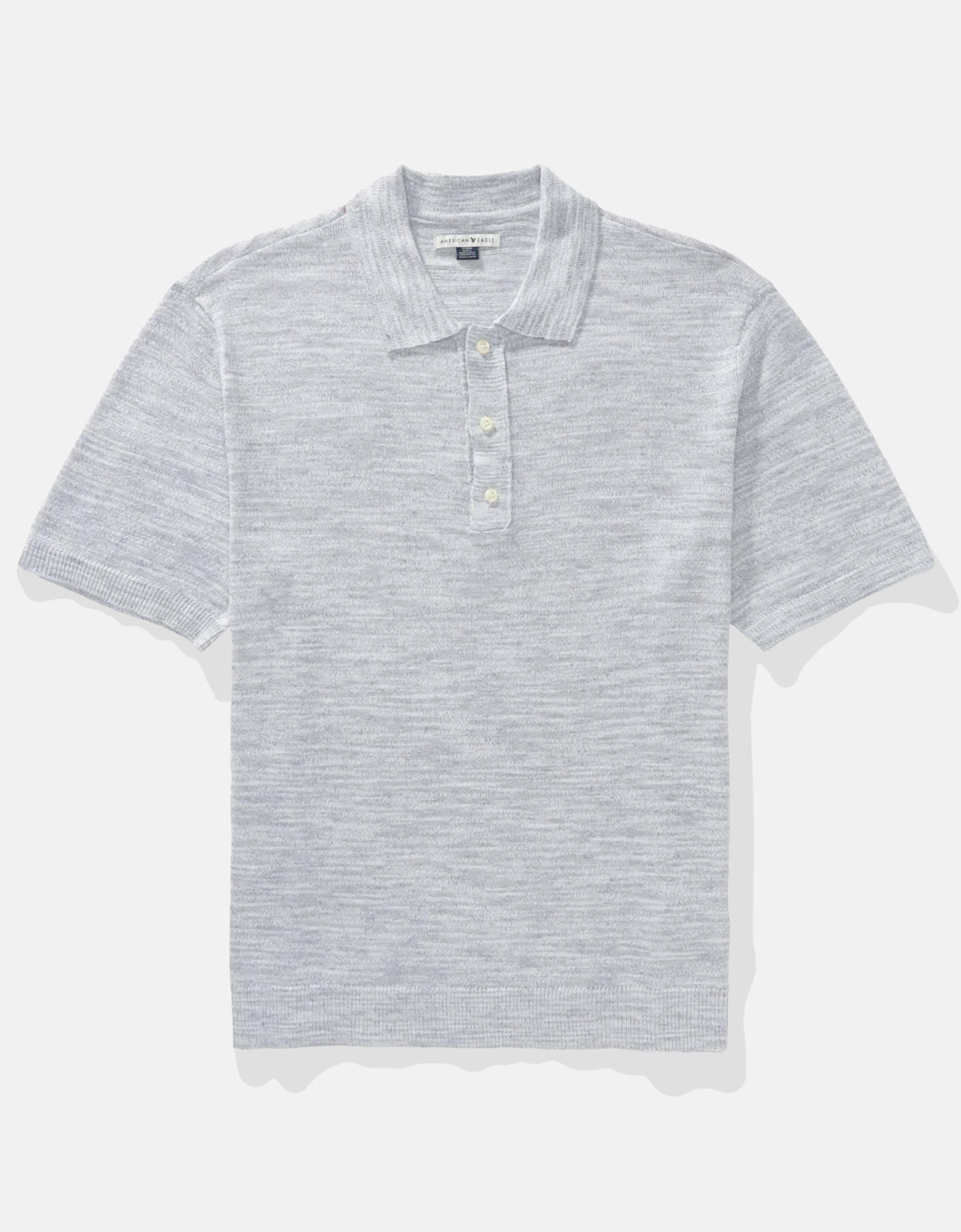 AE Space Dye Sweater Polo Shirt Product Image
