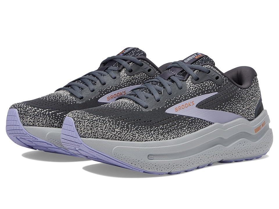 Brooks Ghost Max 2 (Ebony/Sweet Lavender/Alloy) Women's Running Shoes Product Image