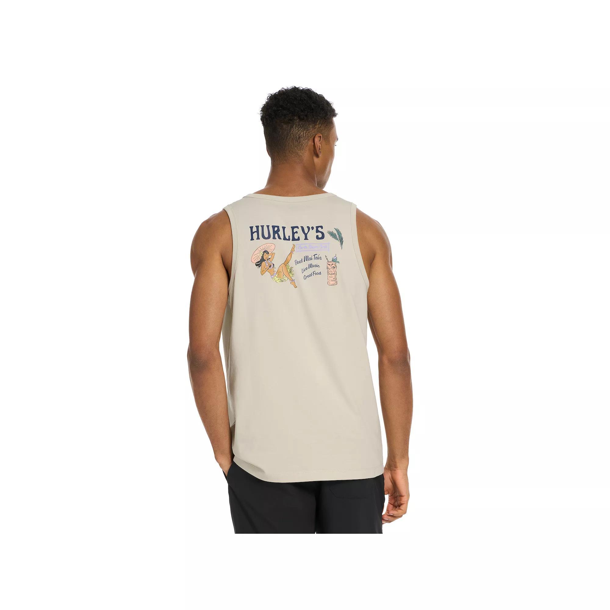 Men's Hurley Graphic Tank Top, Size: Small, Ivory Product Image