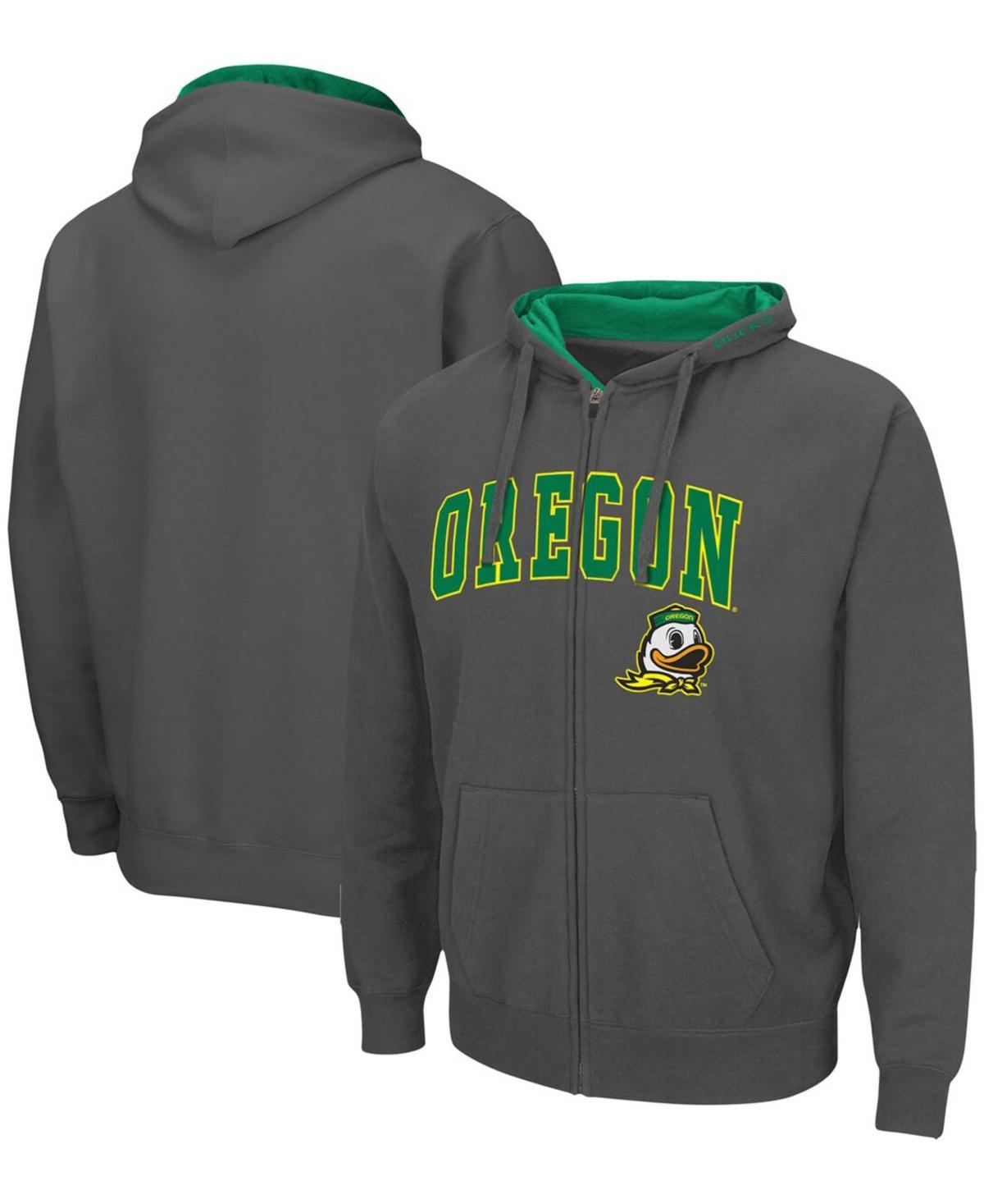 Men's Colosseum Cardinal Ball State Cardinals Arch & Logo 3.0 Full-Zip Hoodie, Size: XL, Bal Red Product Image