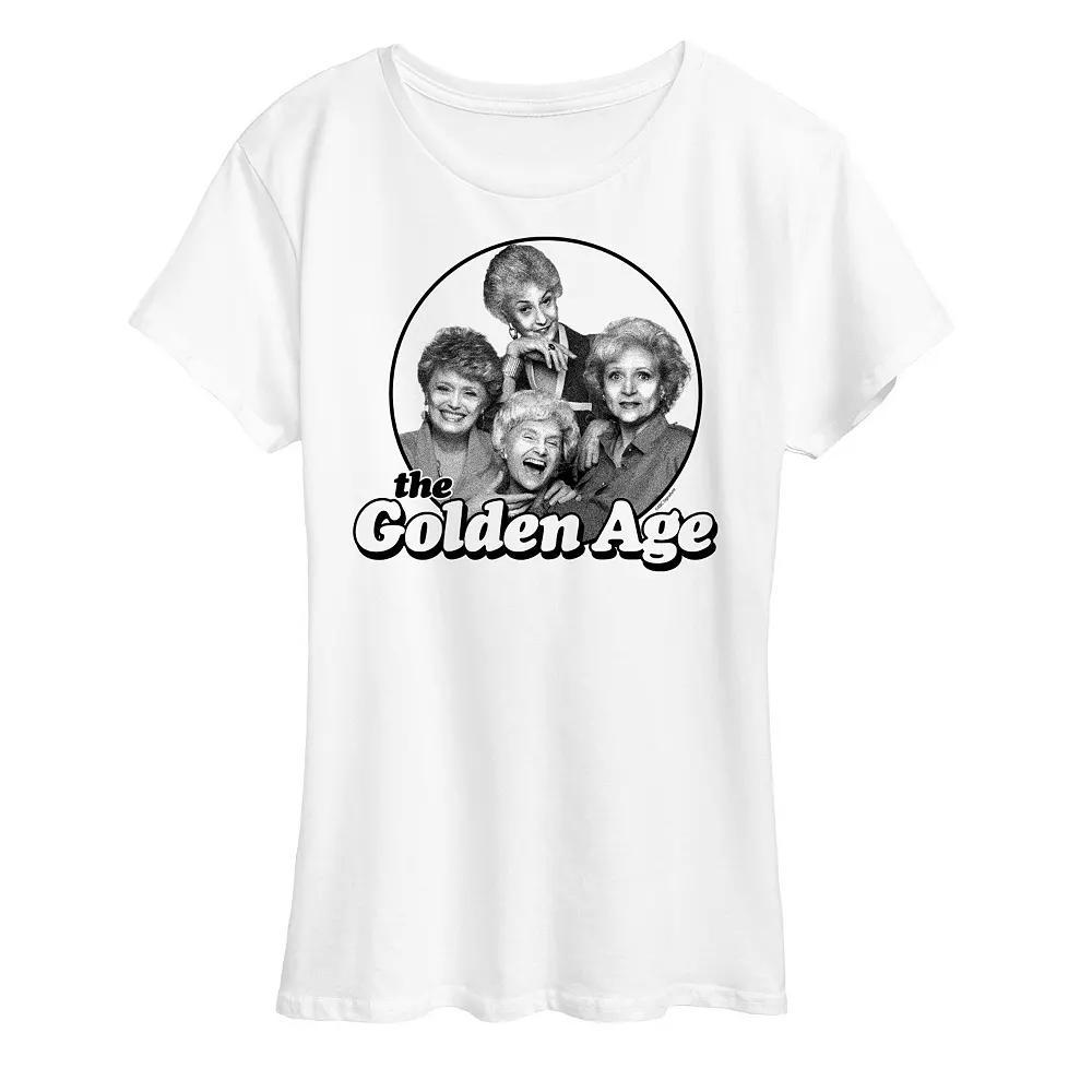 Women's Golden Girls The Golden Age Graphic Tee, Girl's, Size: Medium, White Product Image