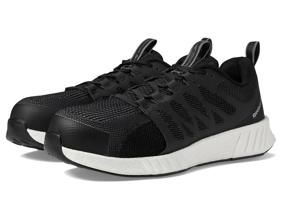 Reebok Work Fusion Flexweave Mens Blackout Composite Toe ESD Shoes Product Image