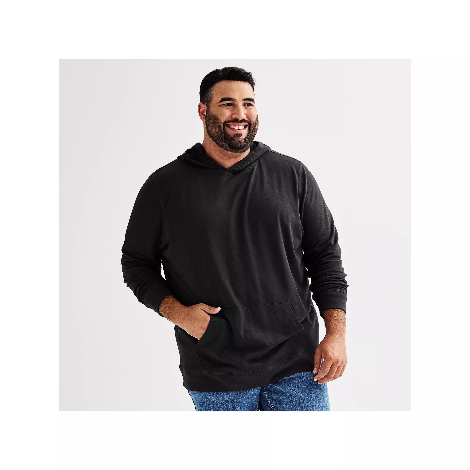 Big & Tall Sonoma Goods For Life Supersoft Double-Knit Hoodie, Mens Product Image