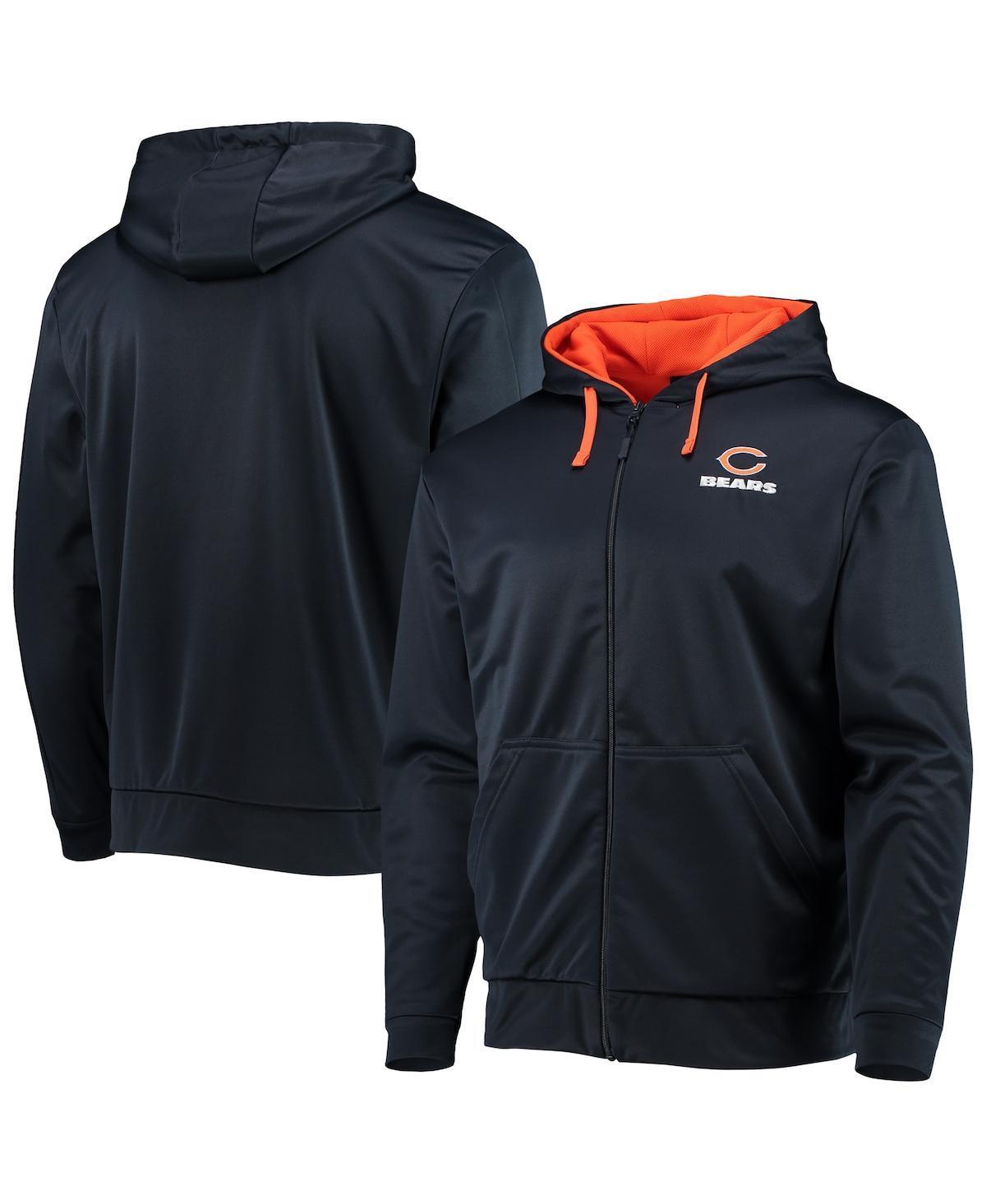 Men's Dunbrooke Navy/Orange Chicago Bears Apprentice Full-Zip Hoodie, Size: Large, Blue Product Image