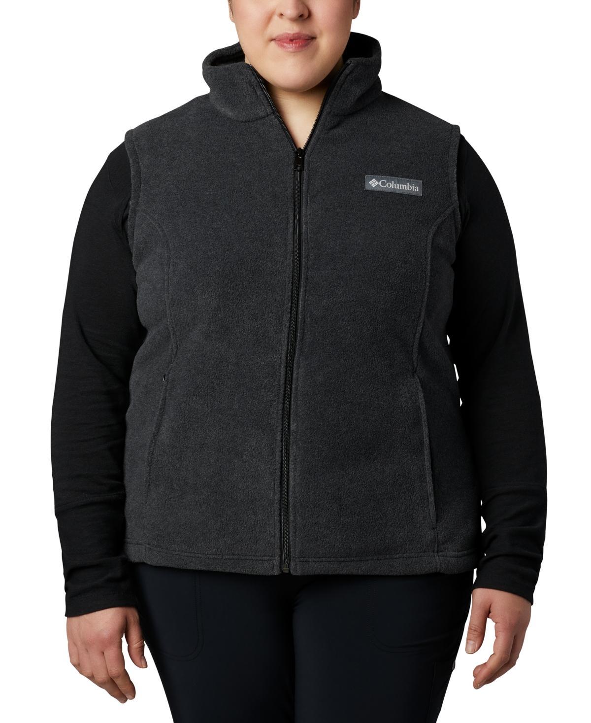 Plus Size Columbia Benton Springs Fleece Vest, Women's, Size: 1XL, Black Product Image
