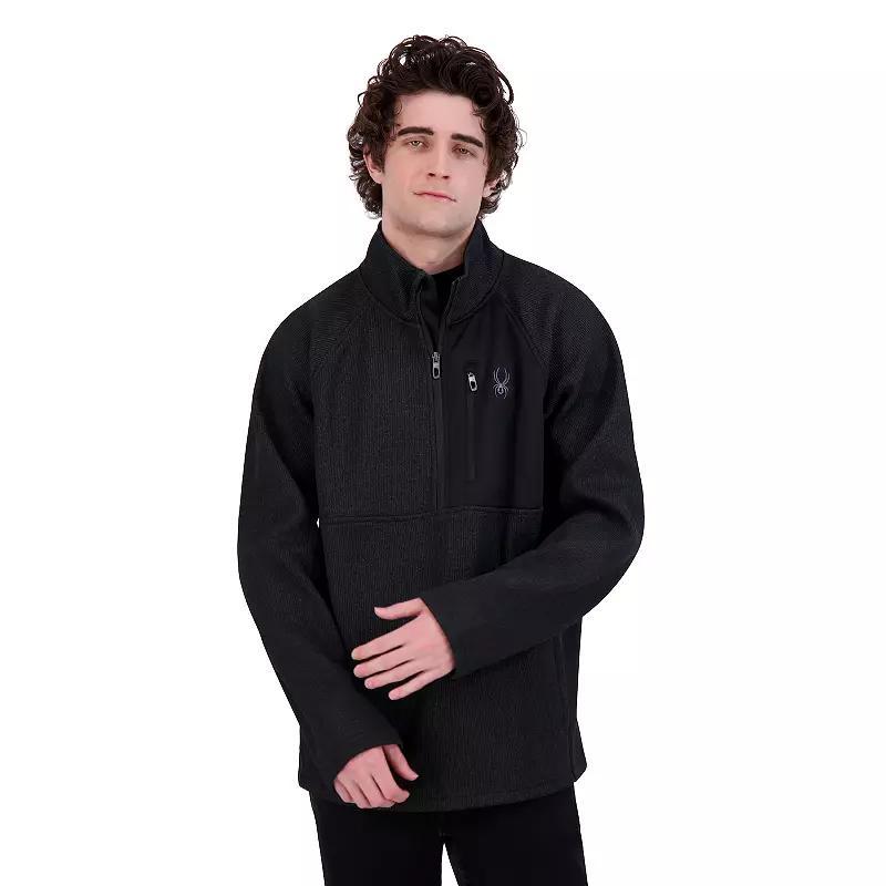 Men's Spyder 1/4-Zip Fleece Sweatshirt, Size: Small, True Blue Product Image