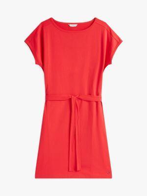 Belted Stretch T-Shirt Dress Product Image