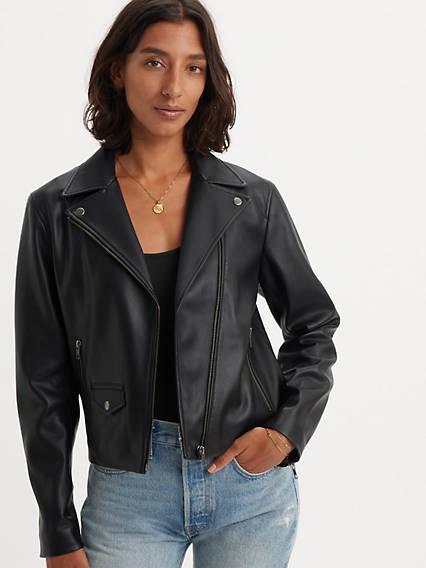 Lelou Shrunken Moto Jacket Product Image