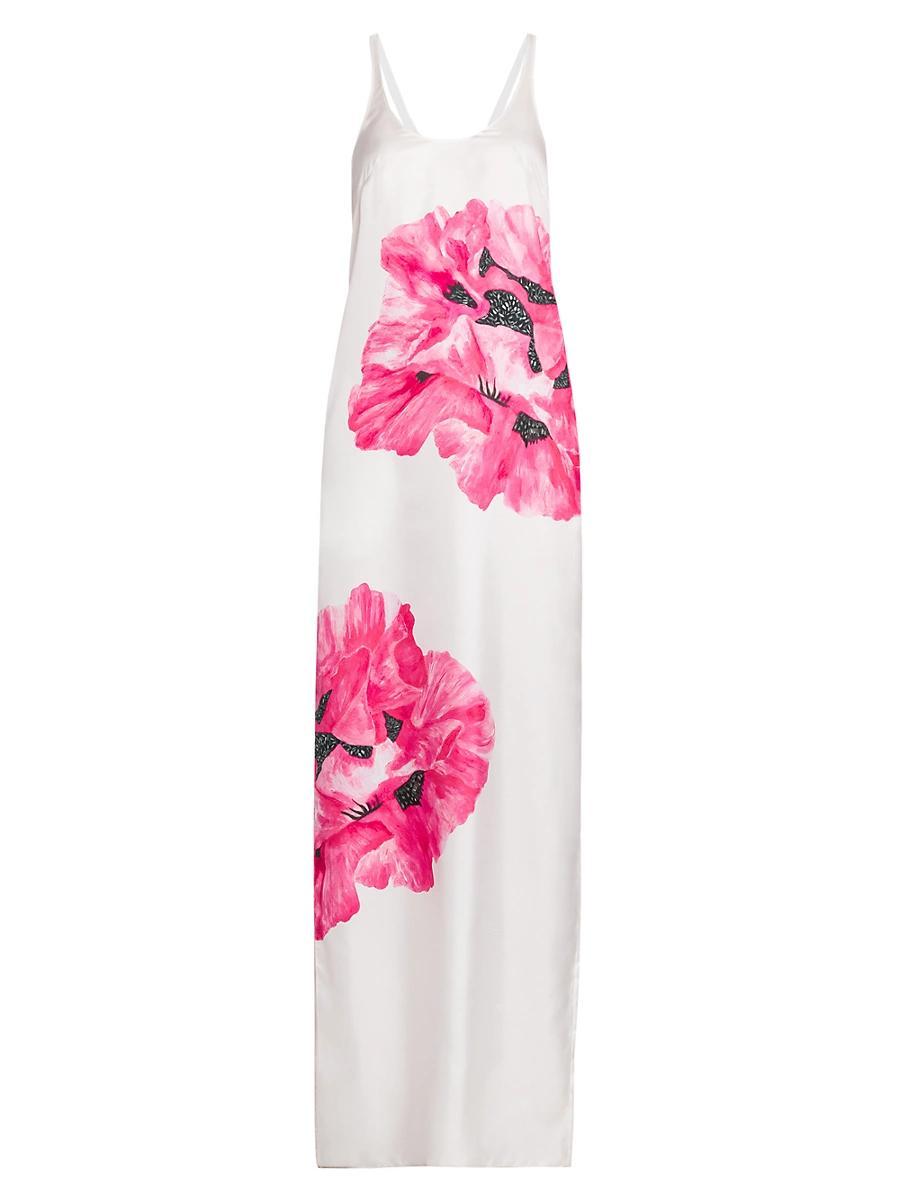 Womens Poppy Silk Tank Maxi Dress Product Image