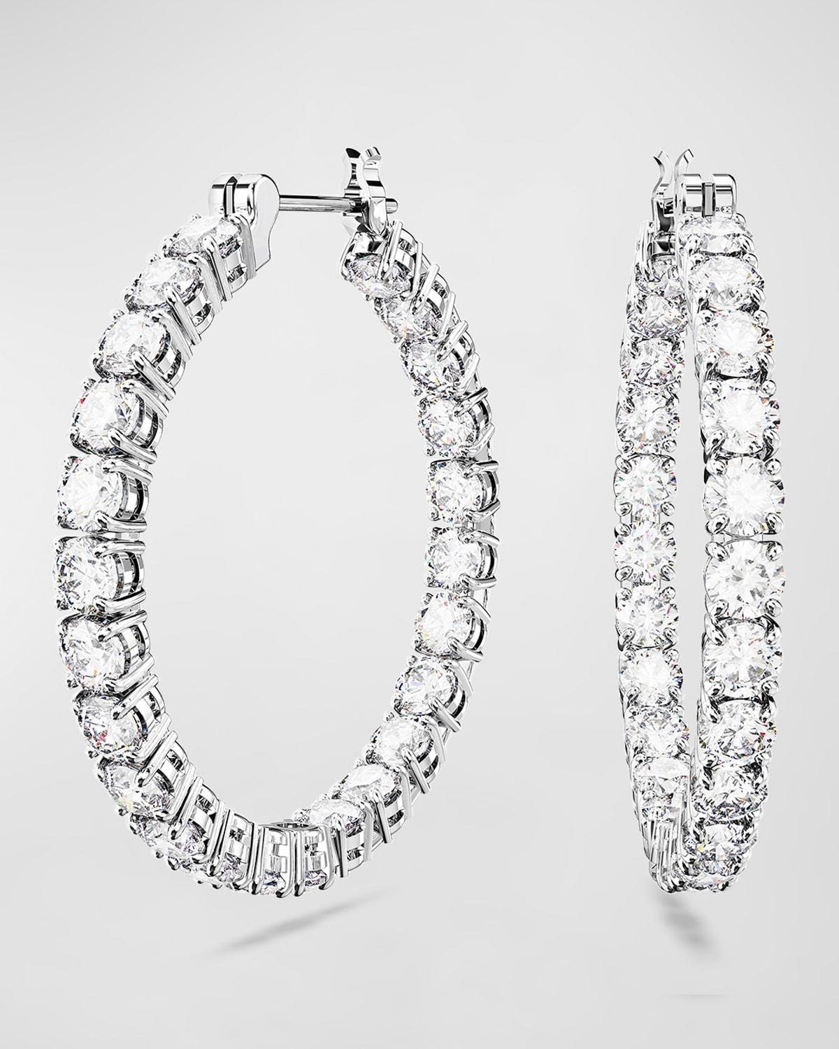 Swarovski Matrix Crystal Inside Out Hoop Earrings Product Image
