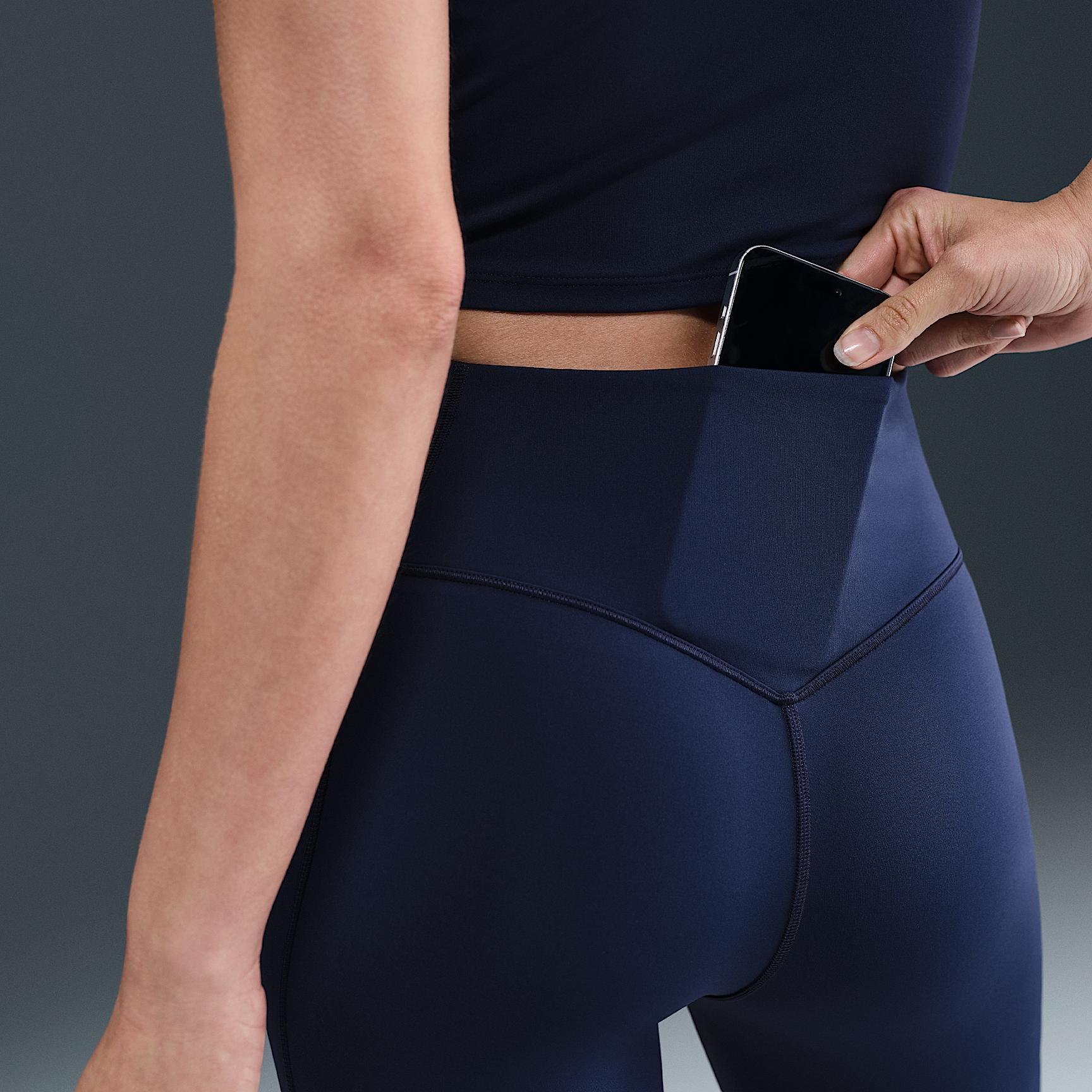 Nike Women's Universa High-Waisted 7/8 Leggings with No Front Seam Product Image
