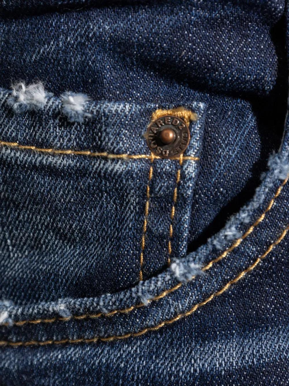logo-patch cotton jeans Product Image