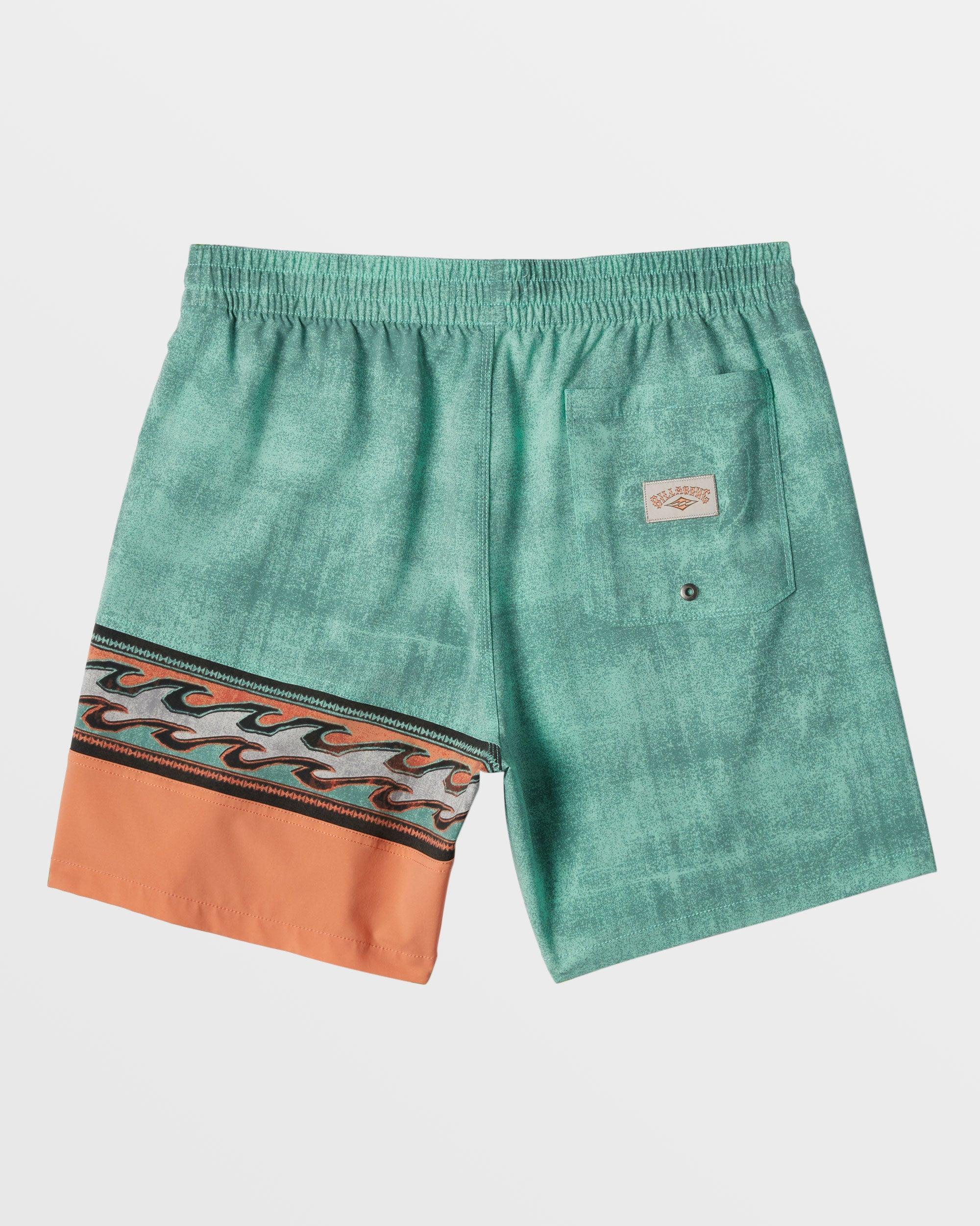 Burleigh Layback 17" Boardshorts - Dusty Teal Male Product Image