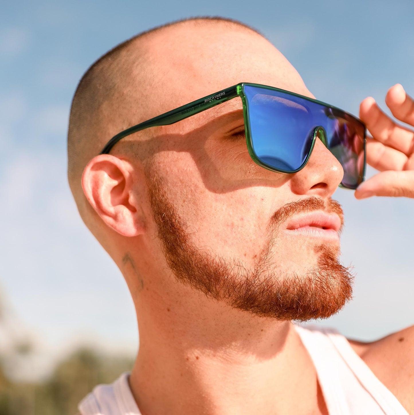 Biscayners Enid Green Men's Sunglasses Product Image