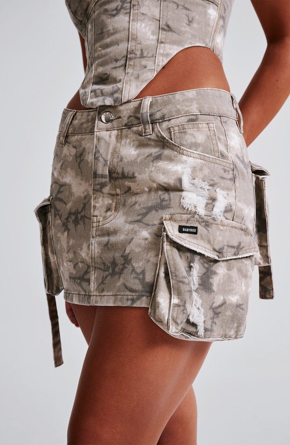 Billie Mini Skirt - Camo Print Product Image