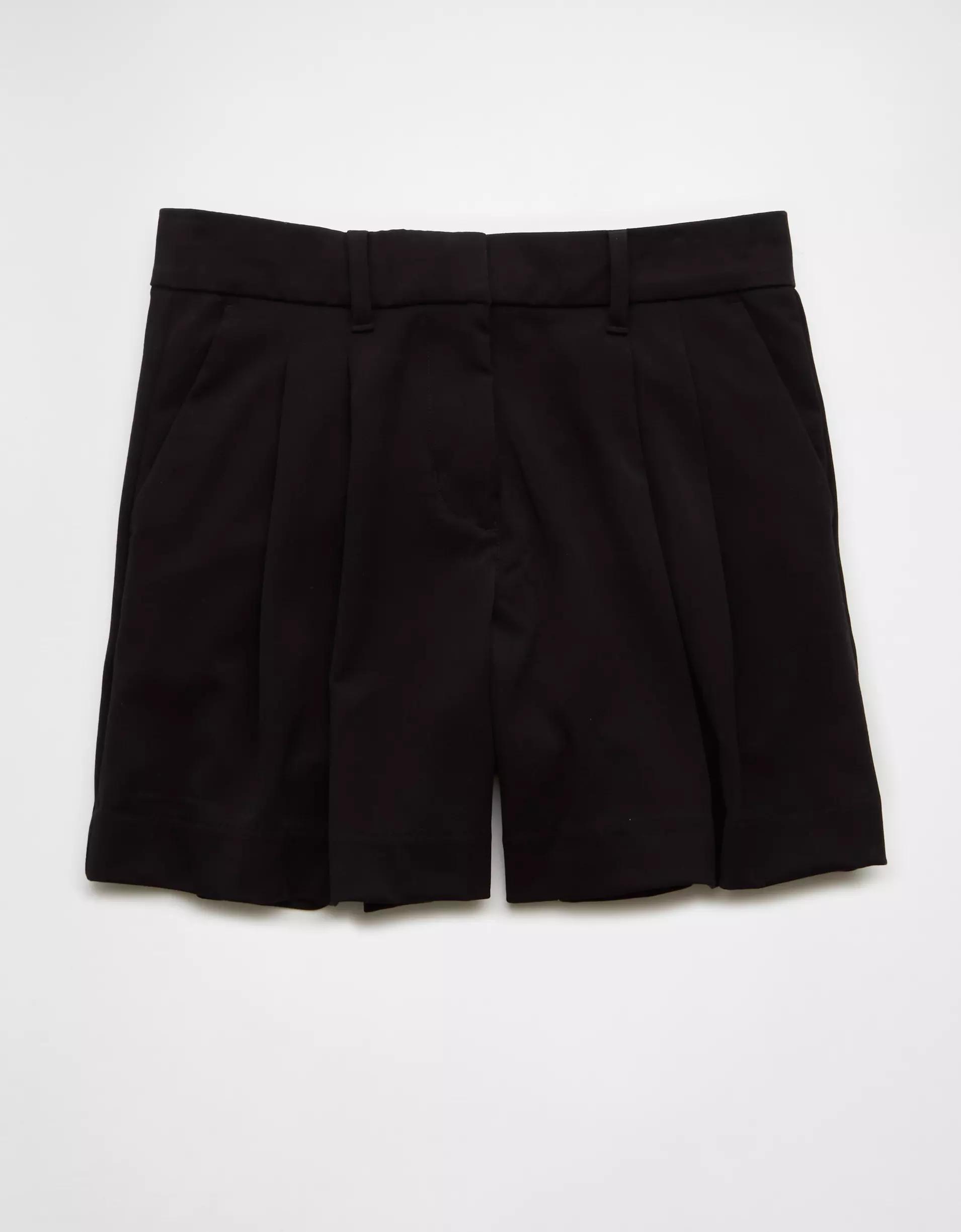 AE 6" Stretch High-Waisted Pleated Trouser Short Product Image