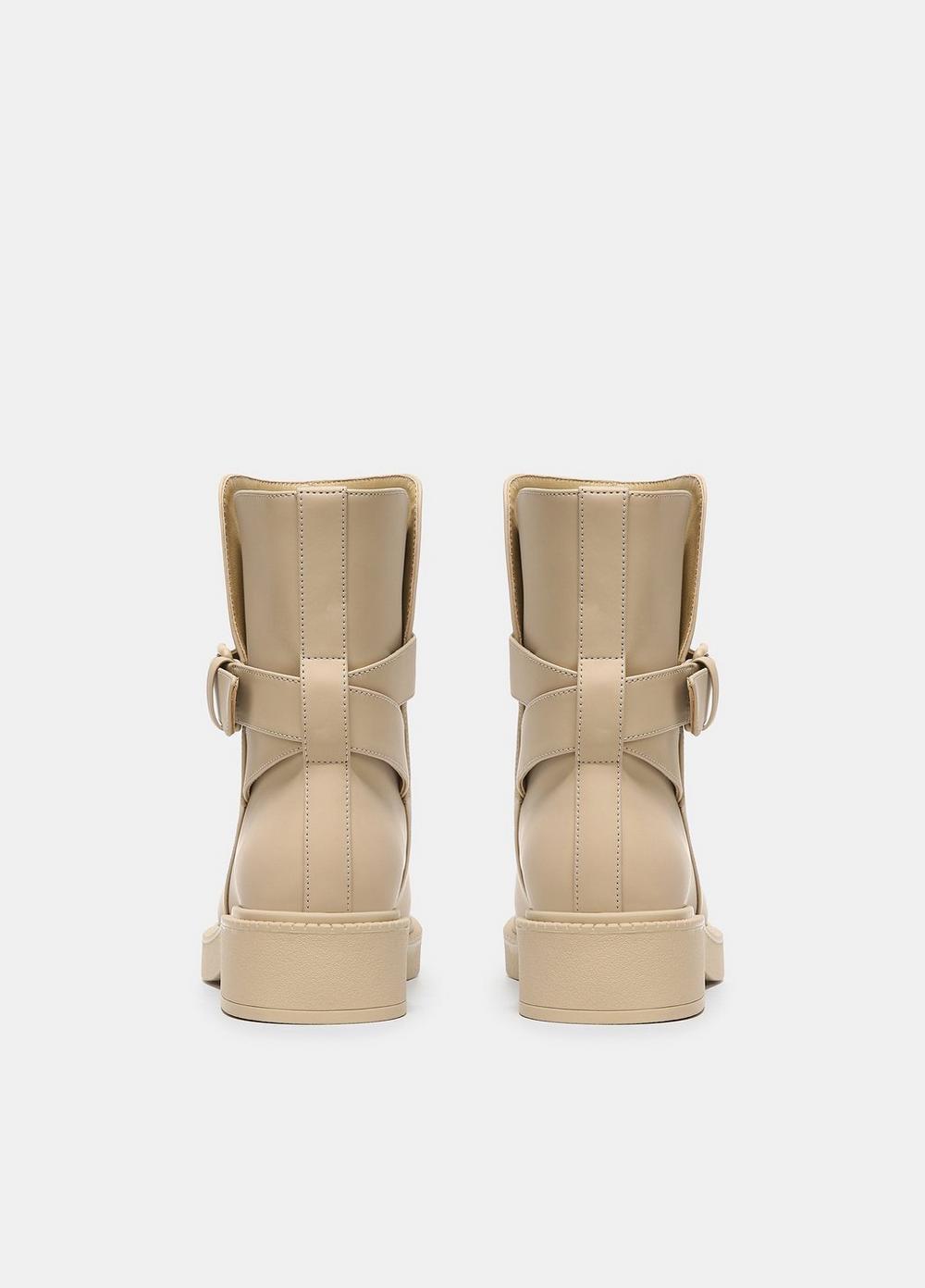 Kaelyn Leather Buckled Ankle Boot Product Image