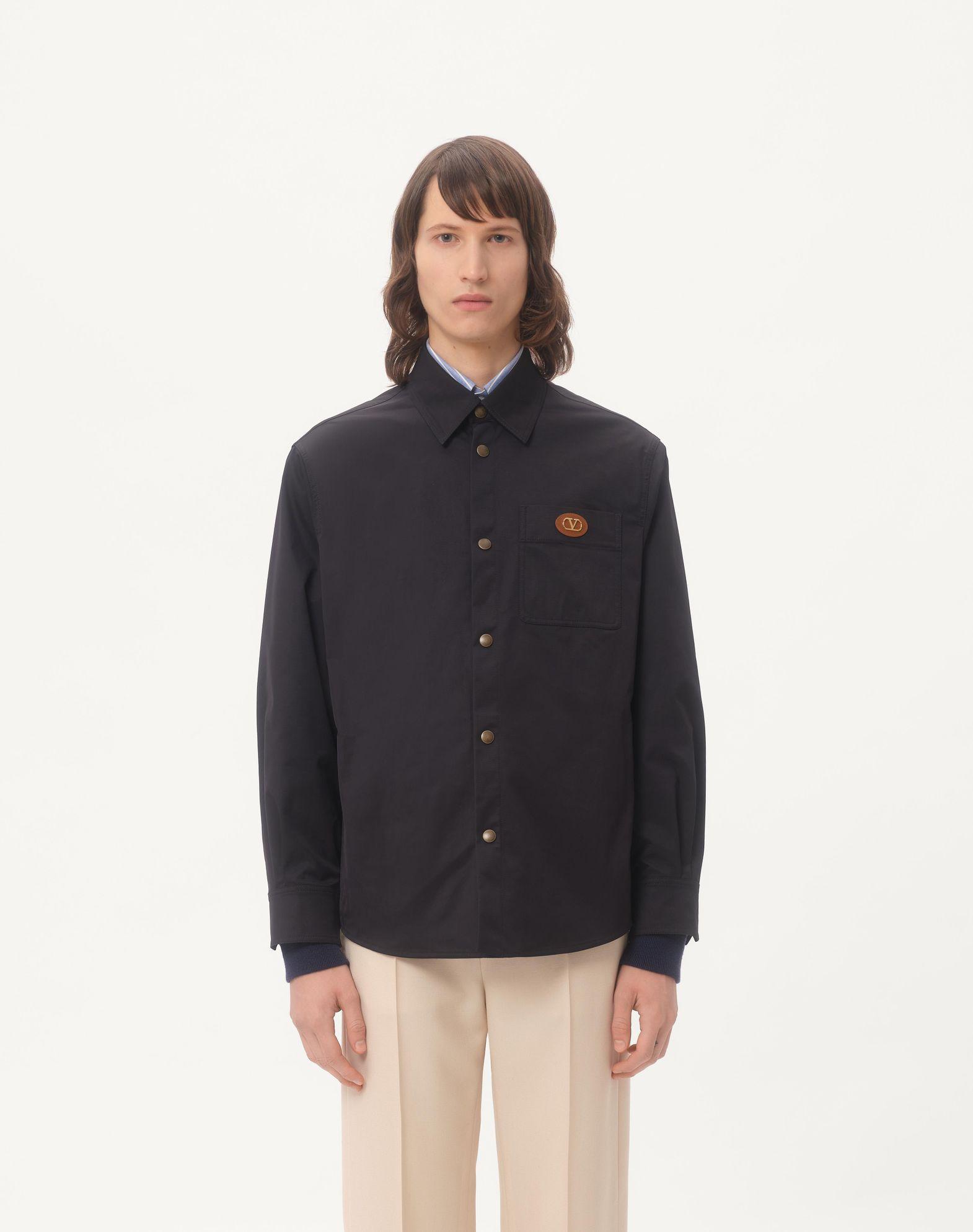 Nylon Shirt Jacket With Patch VLogo Product Image
