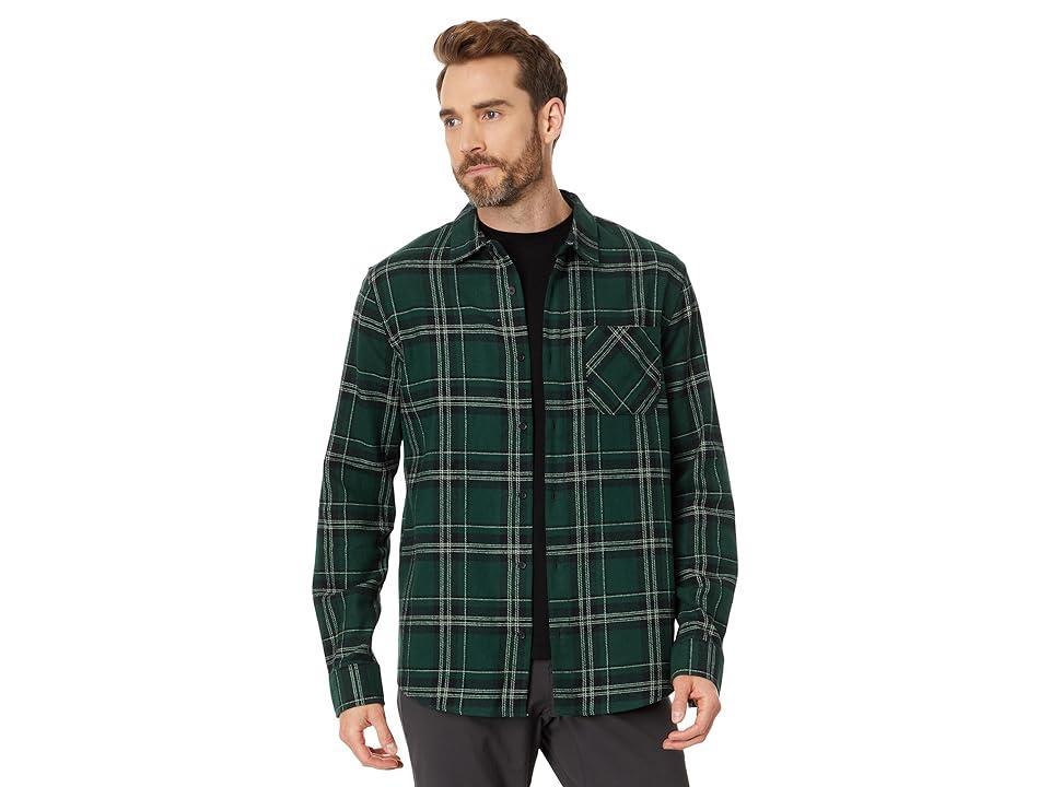 Oakley Podium Plaid Ls Flannel - Black/Green | Oakley® Product Image