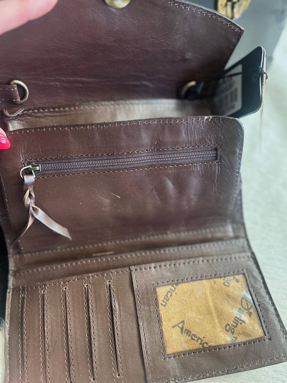 American Darling Leather Bloom Wallet Crossbody Product Image