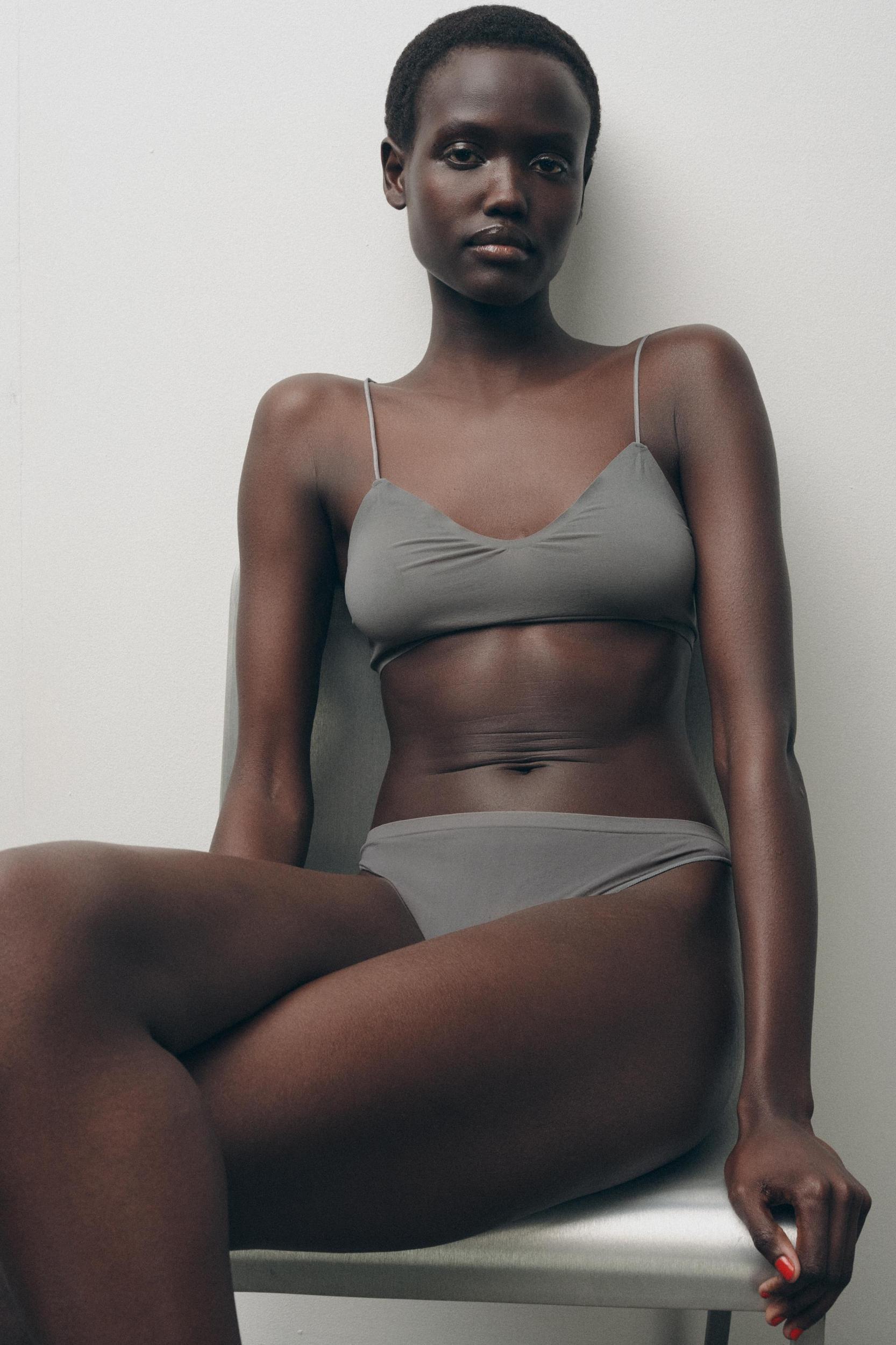 POLYAMIDE TRIANGLE BRALETTE Product Image