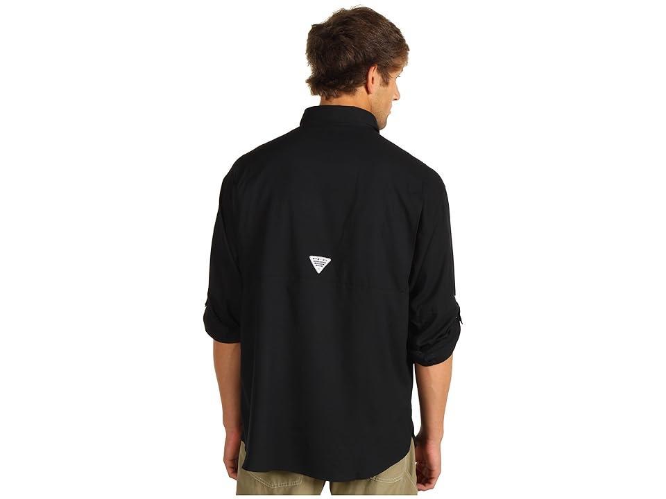 Men's Columbia PFG UPF 40 Tamiami™ II Long Sleeve Button-Down Shirt, Size: Medium, Black Product Image