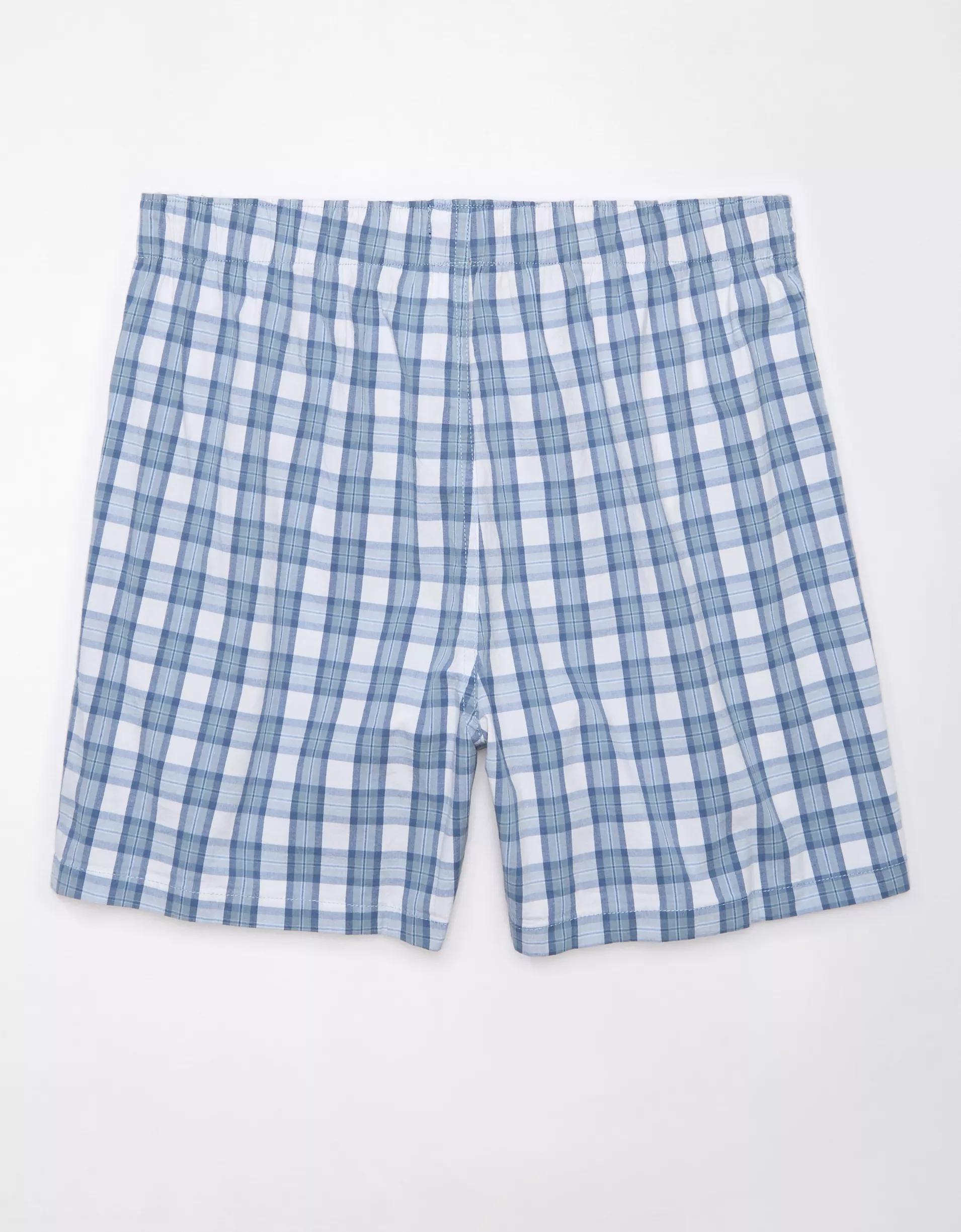 AEO Men's Plaid Stretch Boxer Short Product Image