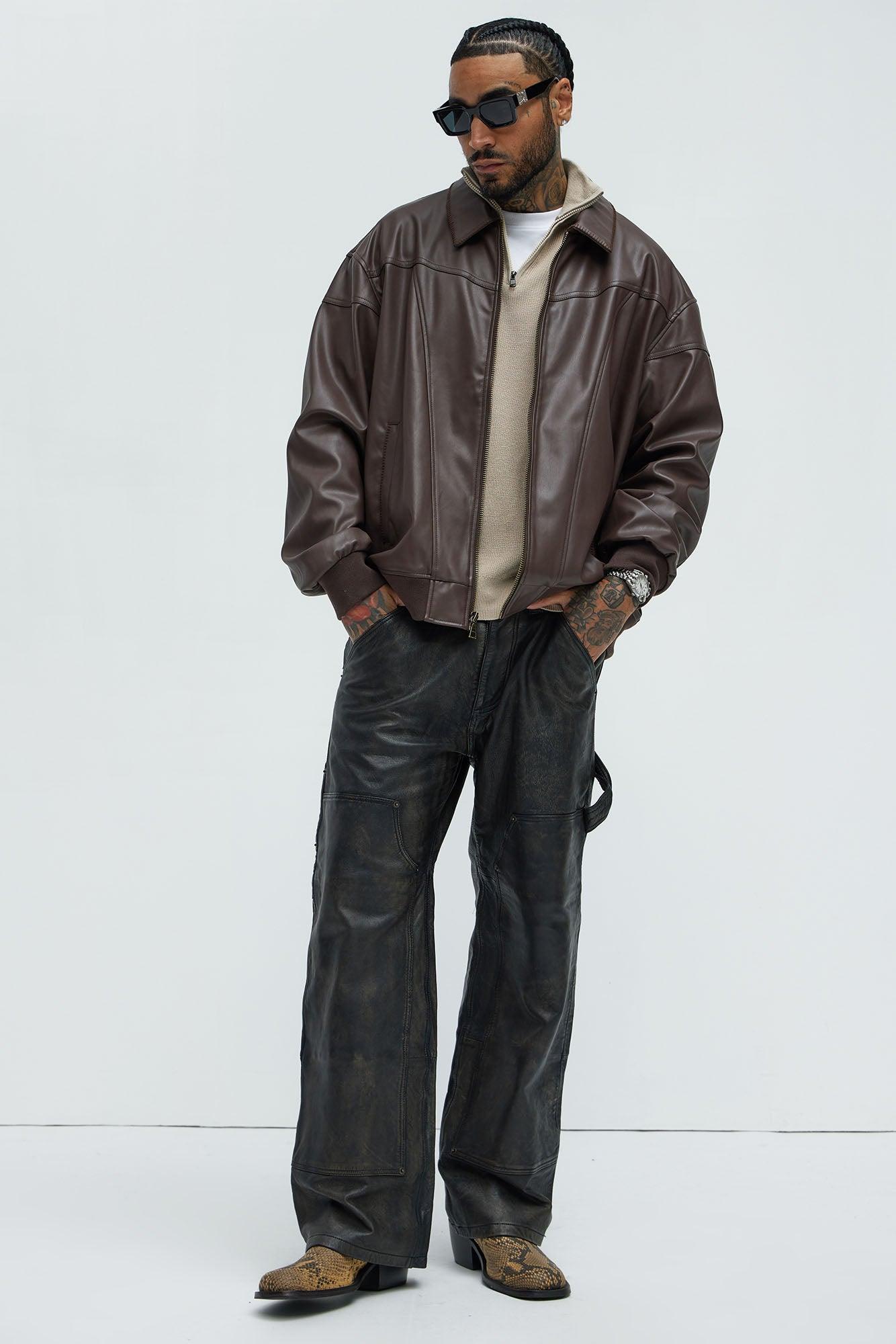 Pierce Embroidered Jacket - Brown Product Image