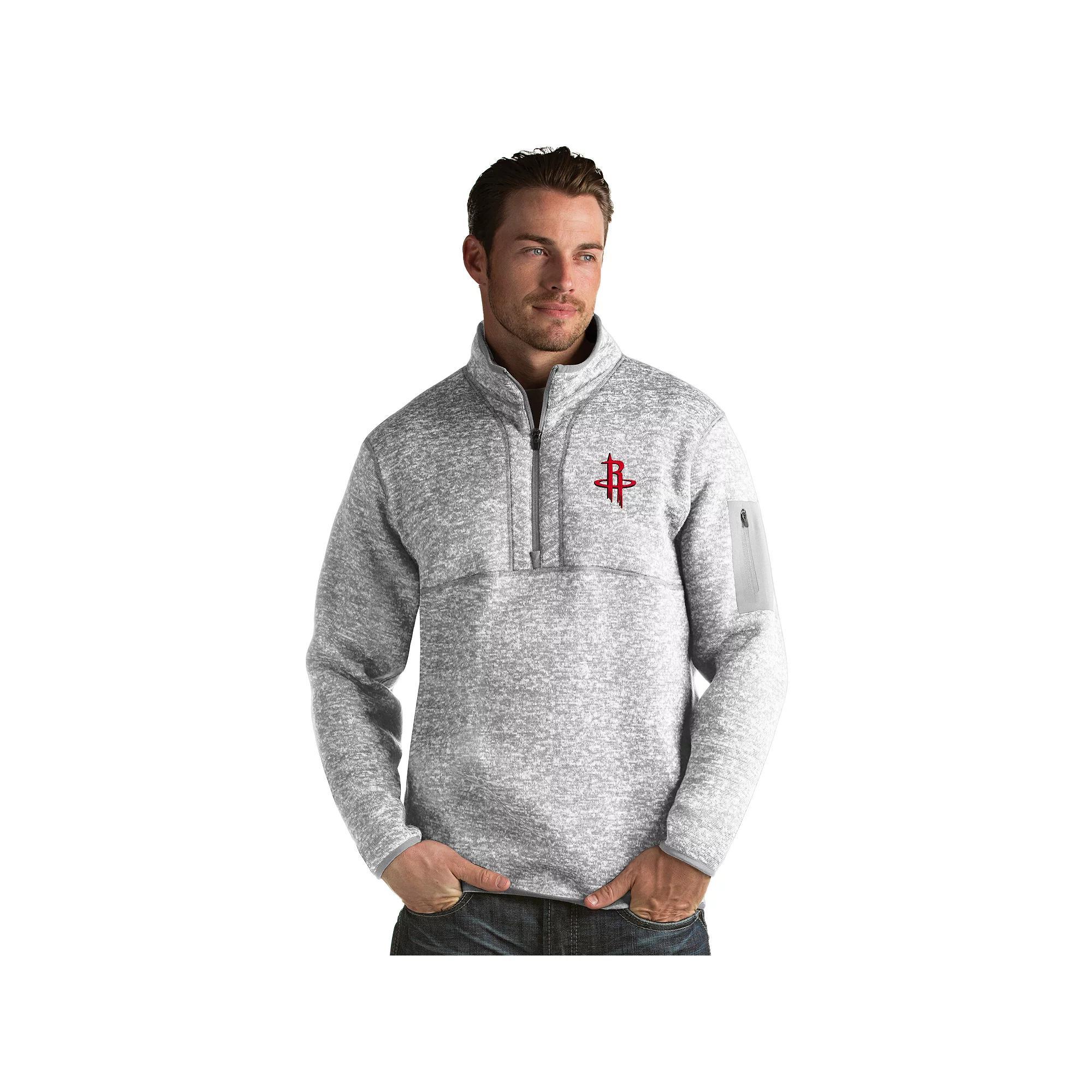 Mens Antigua Washington Wizards Fortune Pullover Wiz Light Gray Grey Product Image