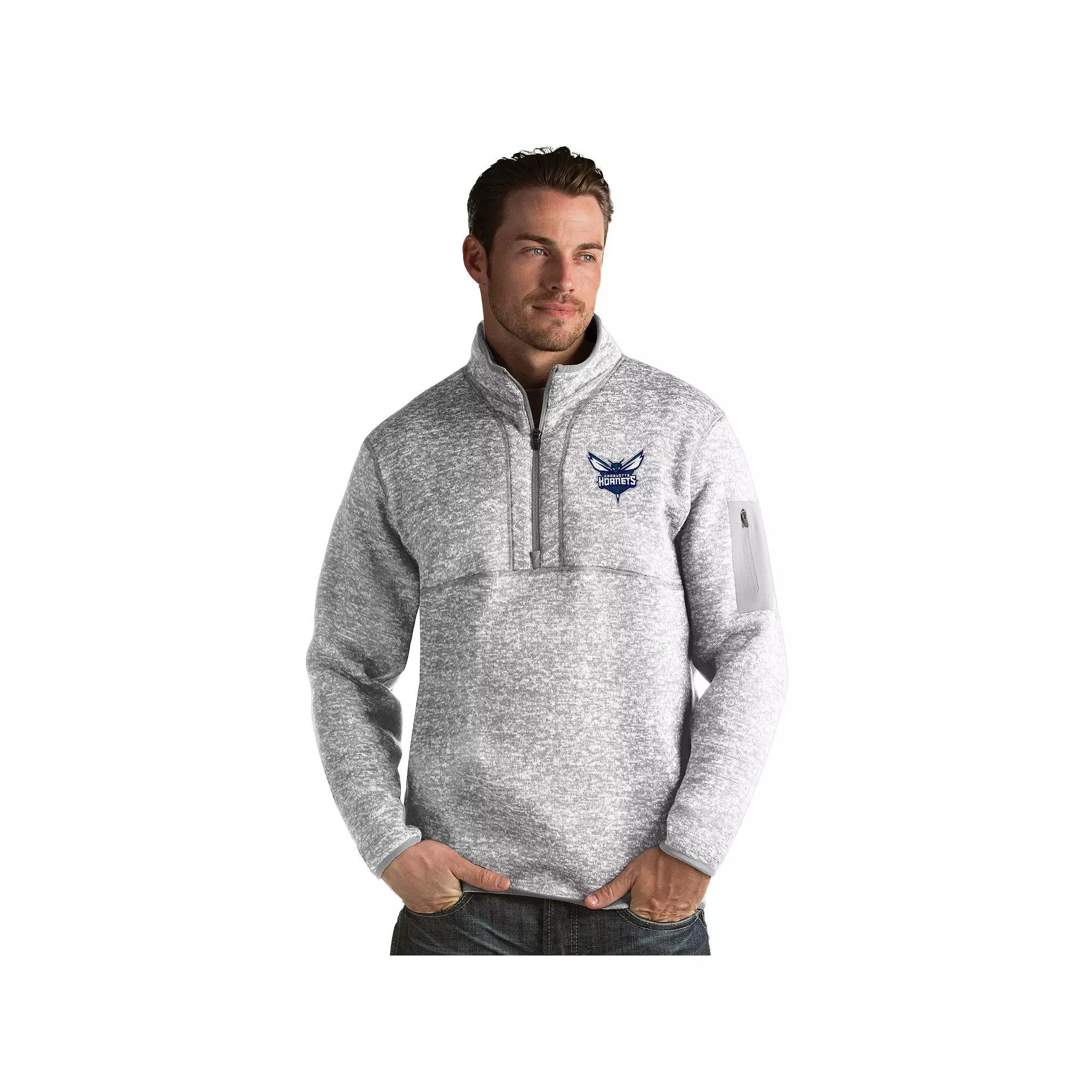 Mens Antigua Washington Wizards Fortune Pullover Wiz Light Gray Grey Product Image