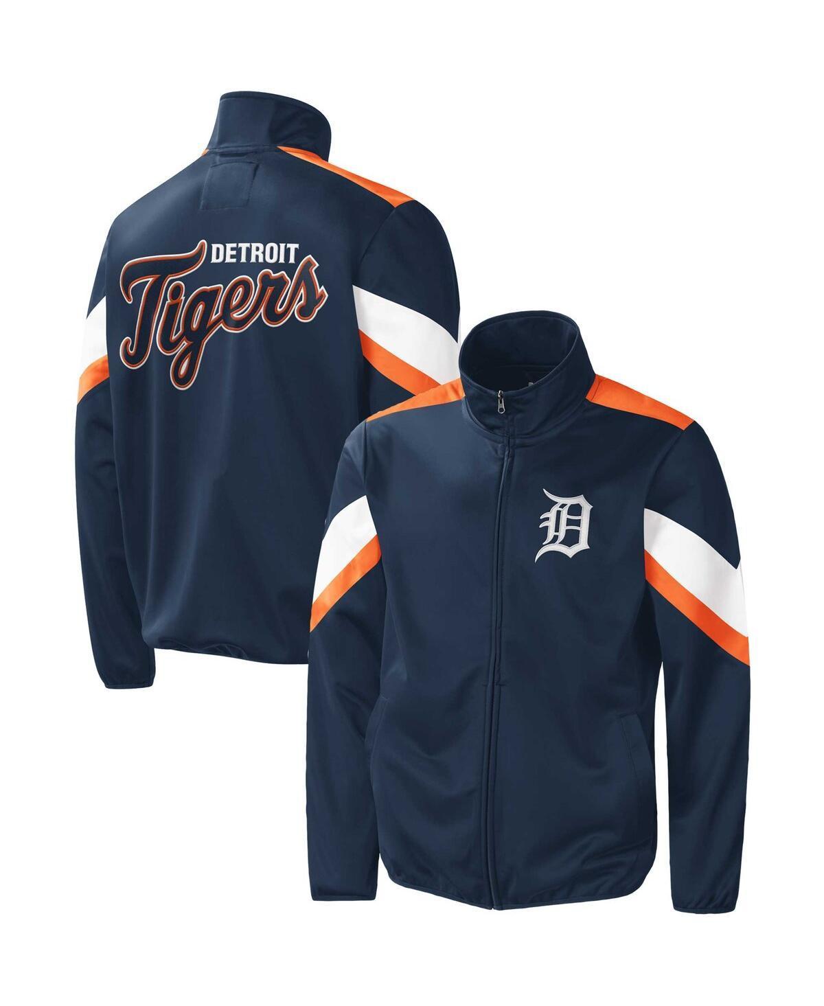 Men's G-III Sports by Carl Banks Navy Detroit Tigers Earned Run Full-Zip Jacket, Size: Small, Blue Product Image