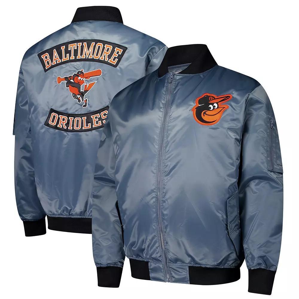 Men's Profile Charcoal Baltimore Orioles Big & Tall Full-Zip Bomber Jacket, Size: 3XB Product Image