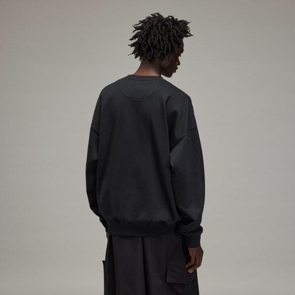 adidas Y-3 French Terry Crew Sweater Black S Mens Product Image