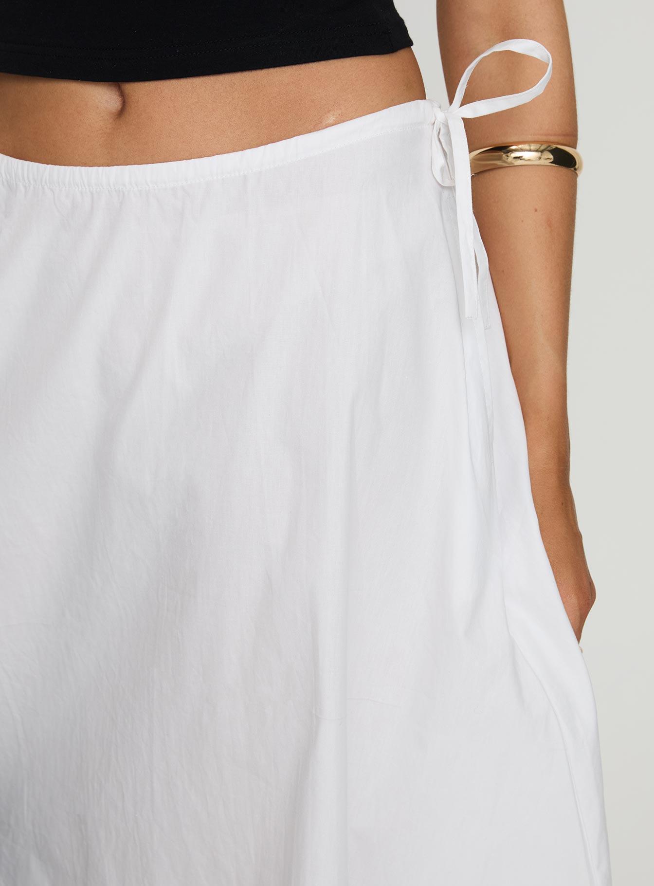 Taka Midi Skirt White Product Image
