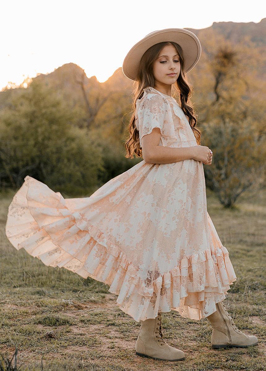 Eliana Dress in Shell Girls Product Image