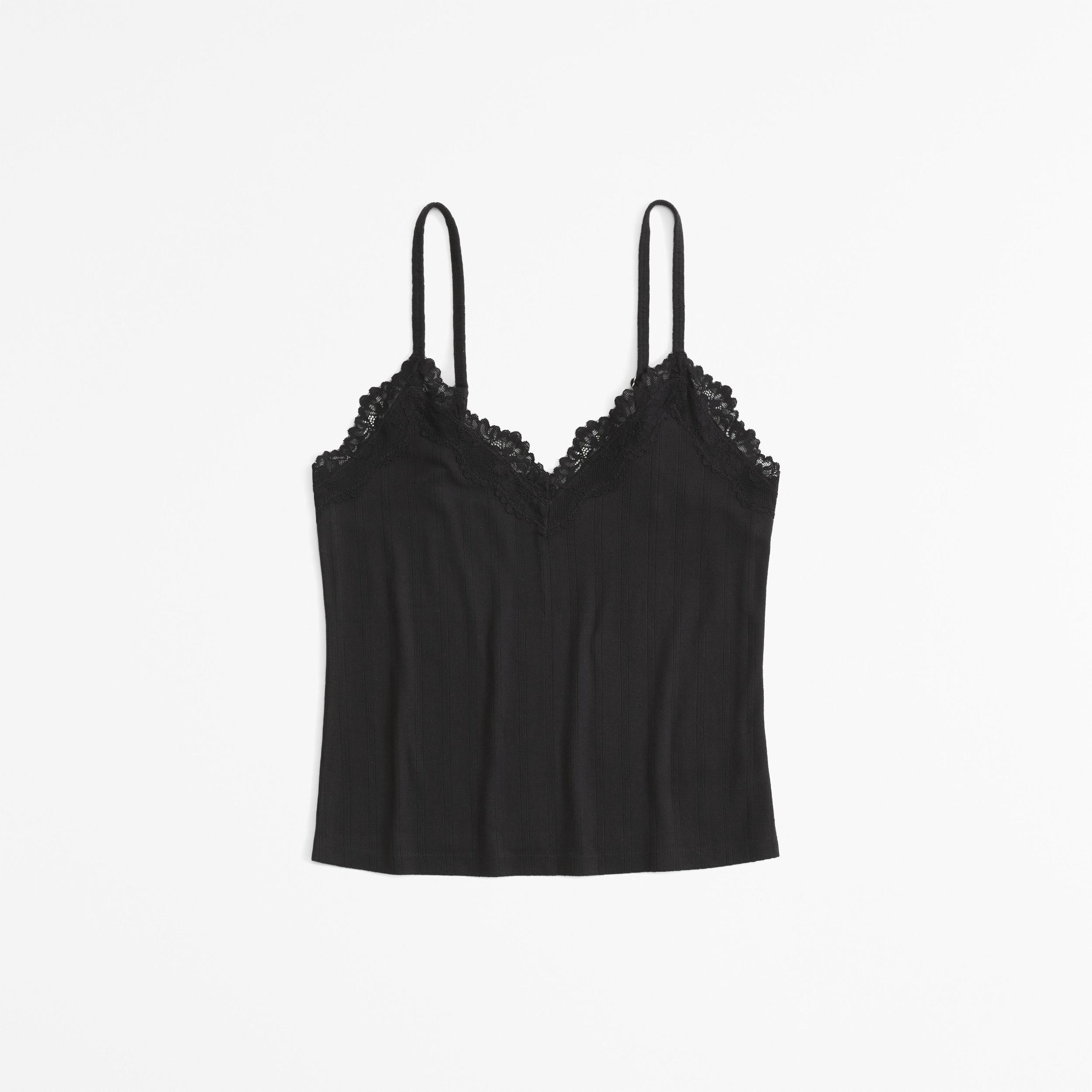 Lace and Pointelle Cami Product Image