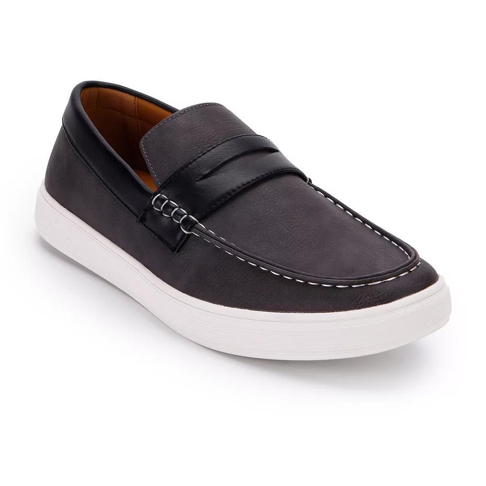 Aston Marc Drift Men's Penny Loafers, Size: 13, Gray Product Image