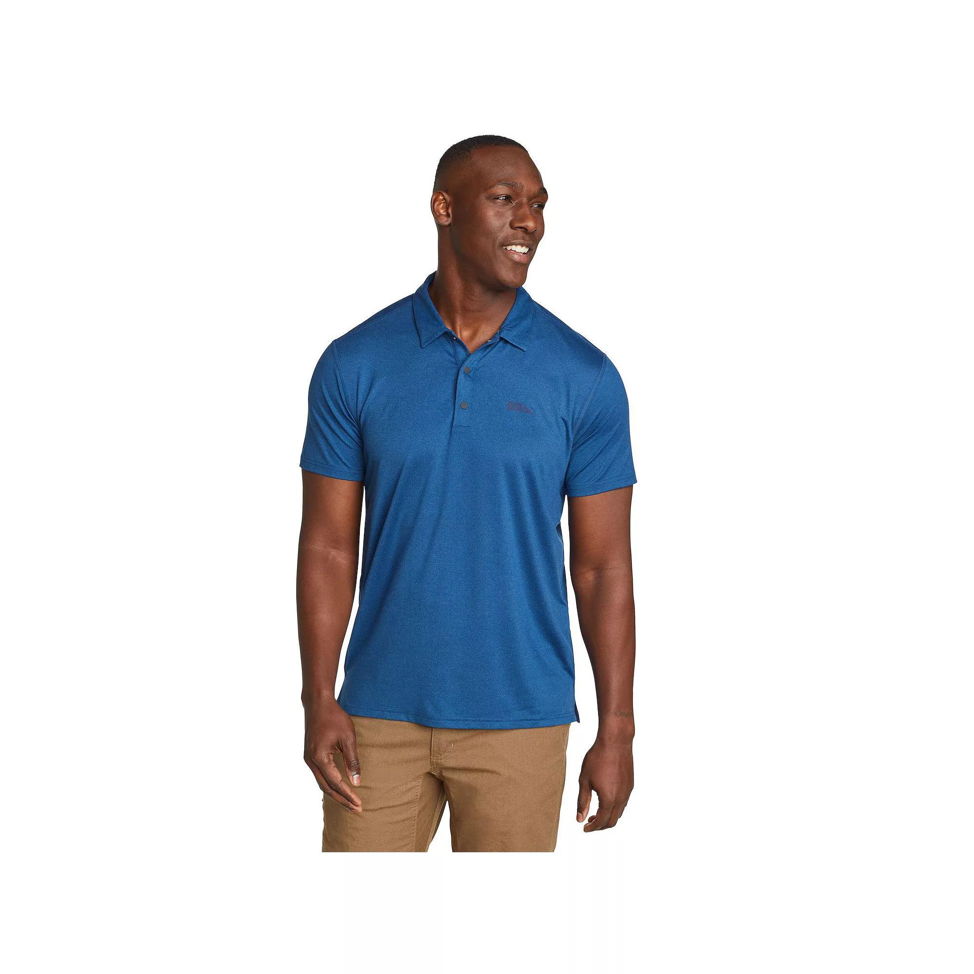 Big & Tall Eddie Bauer Short Sleeve Mountain Trek Polo 2.0 Shirt, Men's, Size: Medium Tall, Blue Product Image