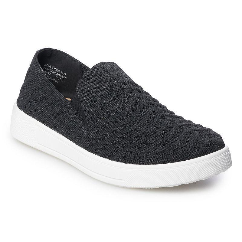 Sonoma Goods For Life® Catahoula Women's Slip-On Shoes, Size: 7 Wide, Black Product Image
