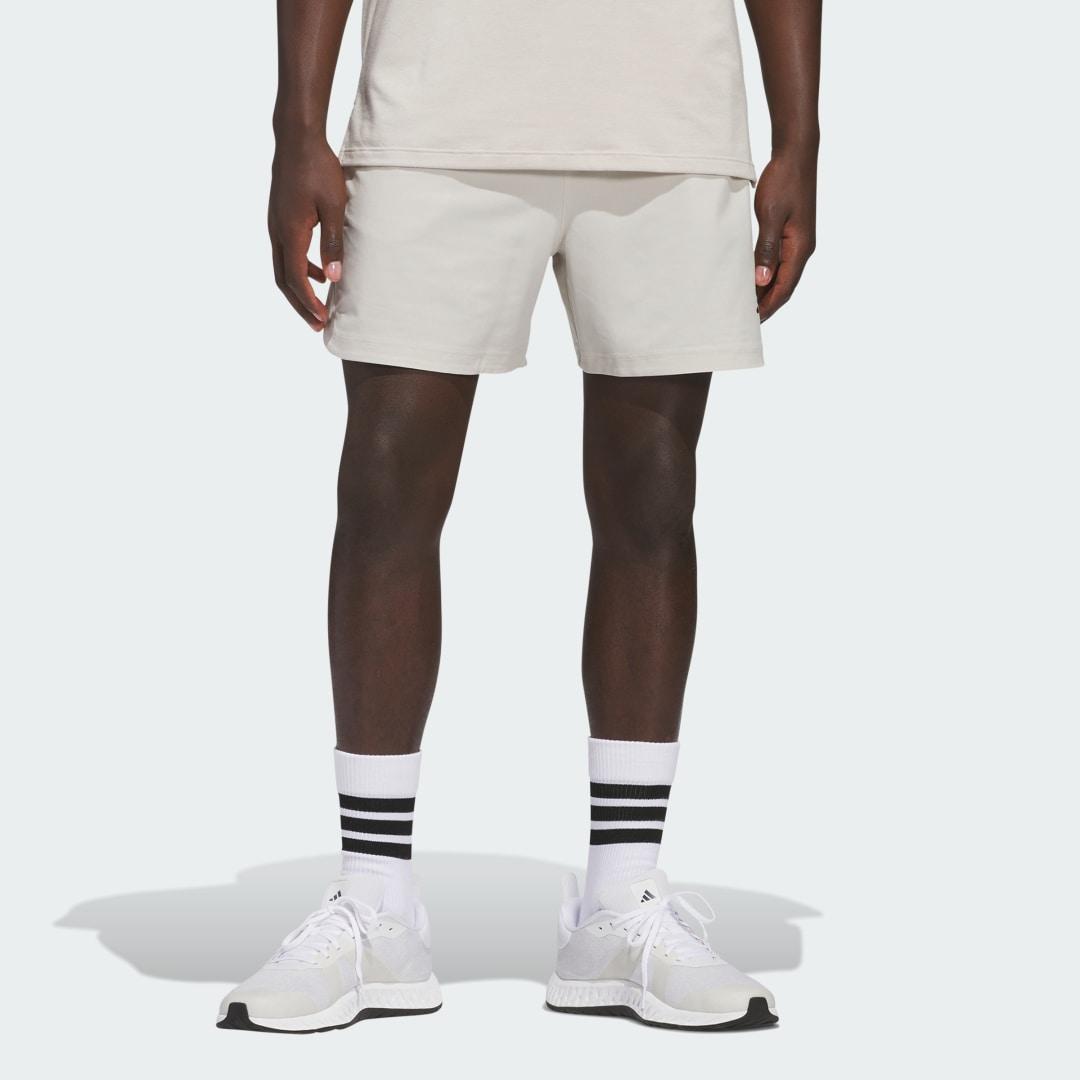 adidas Axis Woven Training Shorts Beige L 7 Mens Product Image