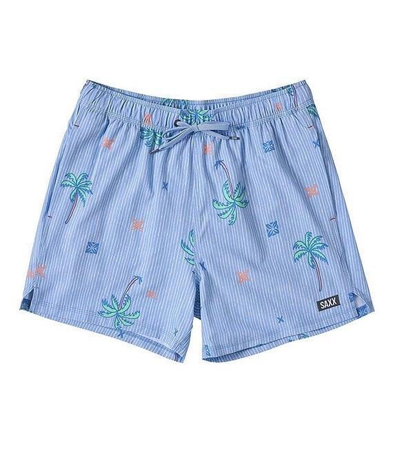 SAXX Palmtastic Oh Buoy 2N1 5#double; Inseam Slim Fit Volley Swim Shorts Product Image