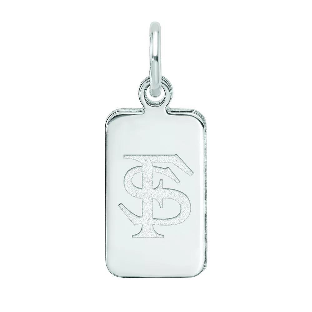 LogoArt Sterling Silver Florida State Tag Pendant, Women's, Size: 15 mm Product Image