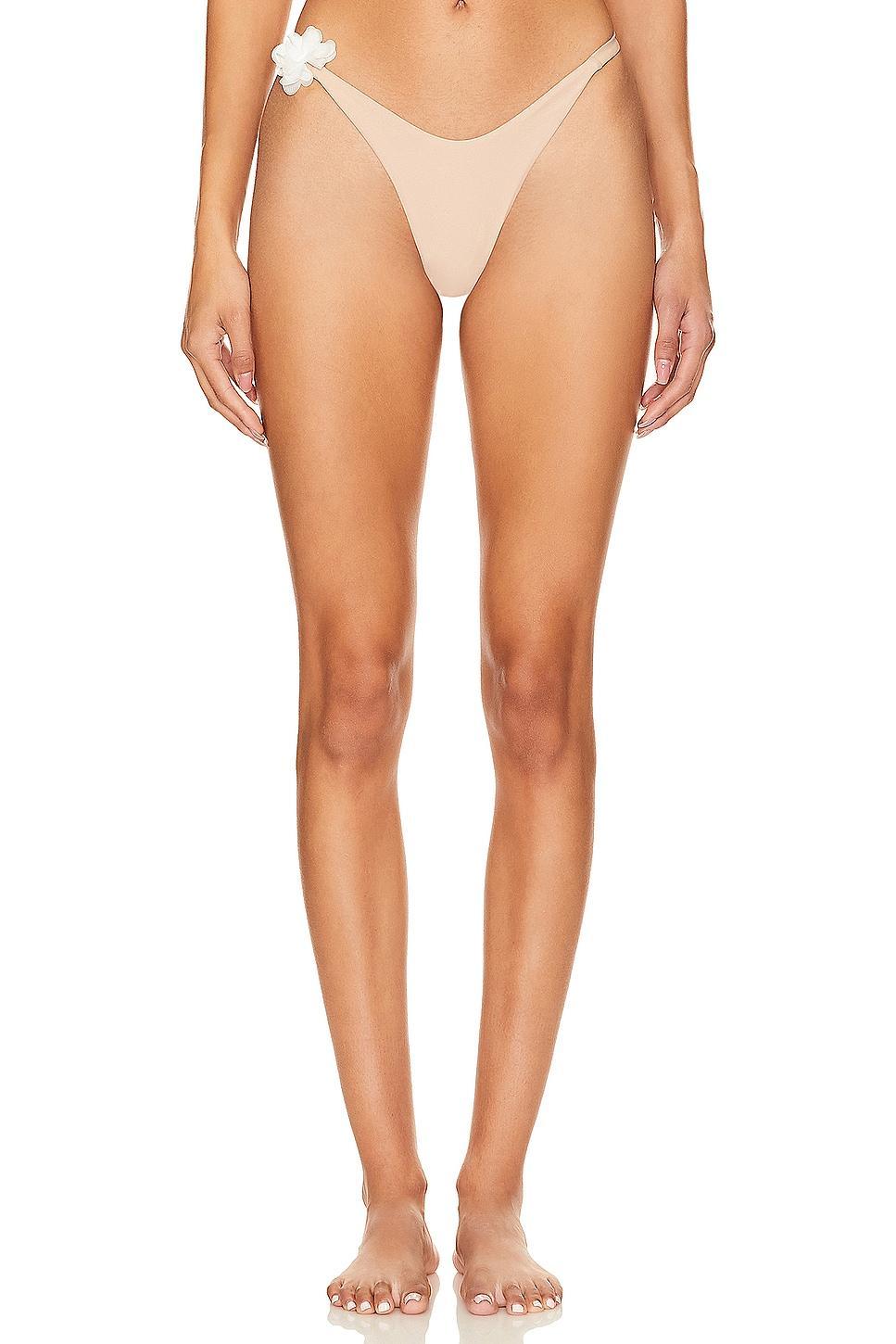 Lovers and Friends Catherine Swim Bottom in Nude & Cream Product Image