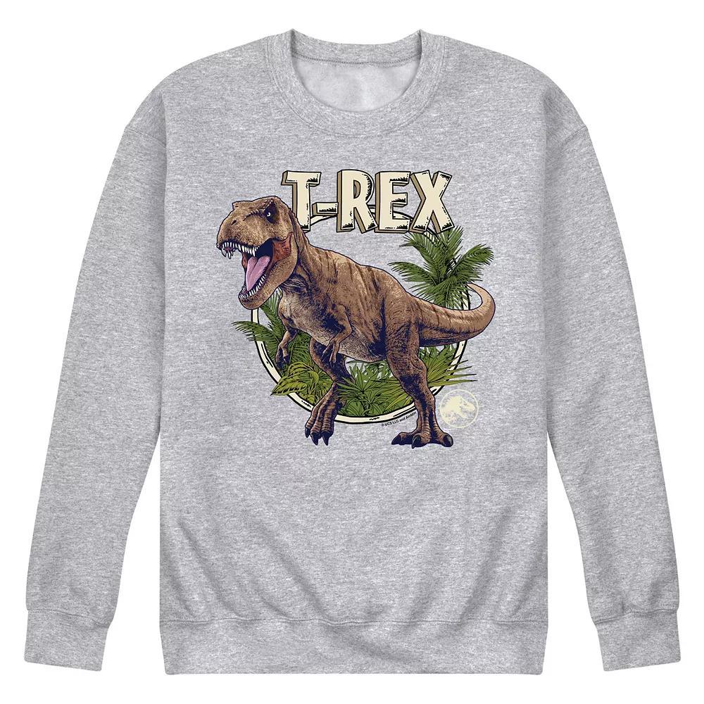 Mens Jurassic World Tyrannosaurus Fleece Sweatshirt Blue Product Image