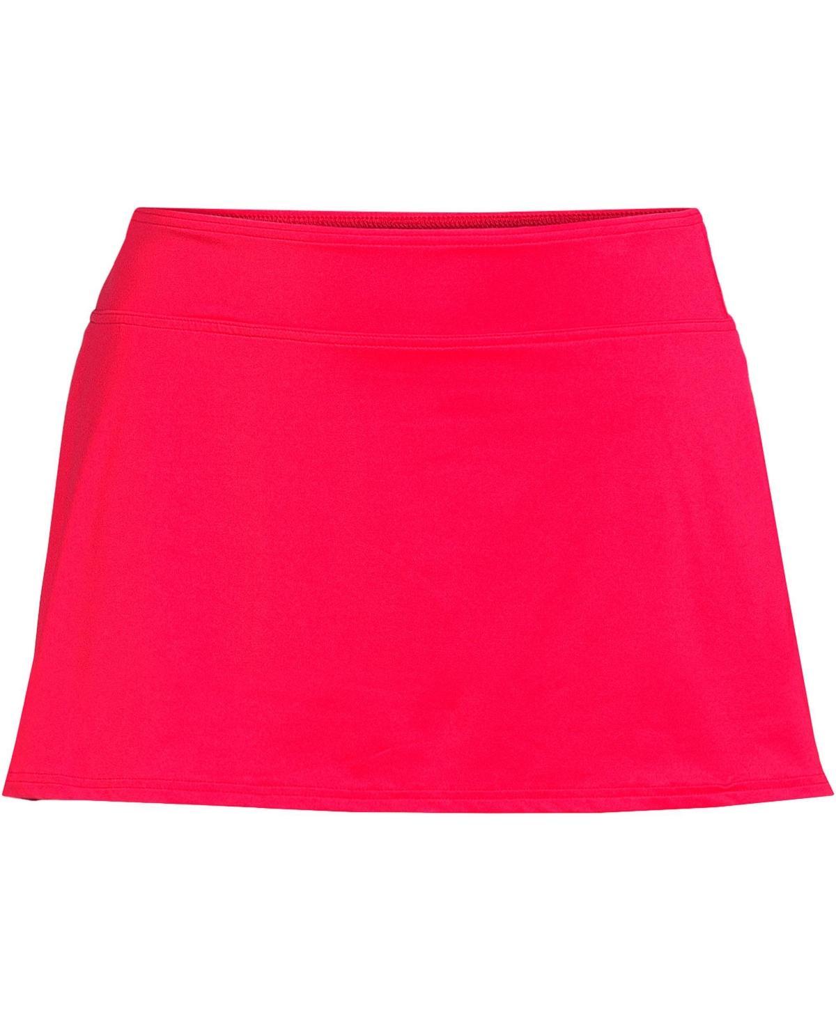 Plus Size Lands End UPF 50 Tummy Slimmer Swim Skirt, Womens Fresh Green Product Image