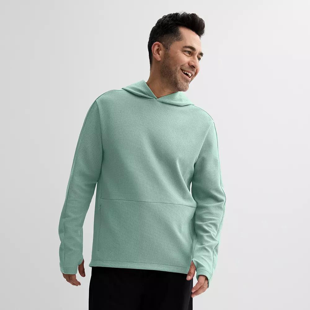 Men's Tek Gear® Performance Waffle Hoodie, Size: Medium, Nathan Purple Product Image